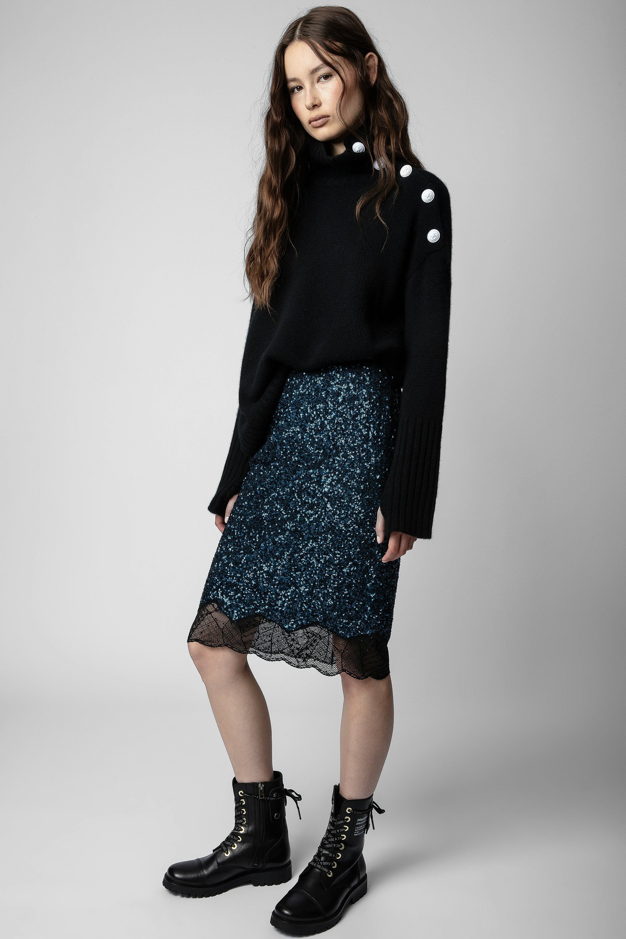 Falda Justicia Sequins 2