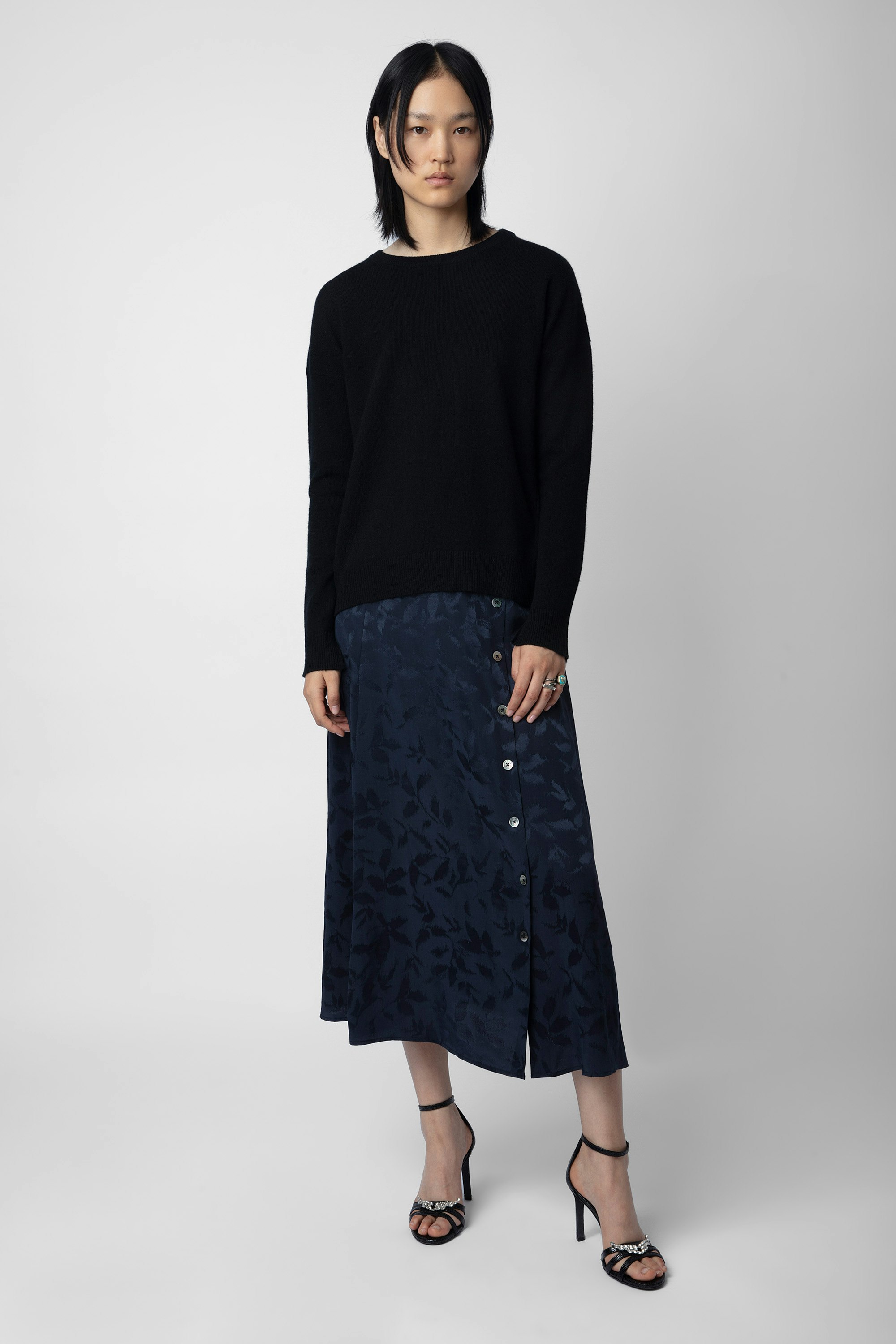 June Silk Jacquard Skirt