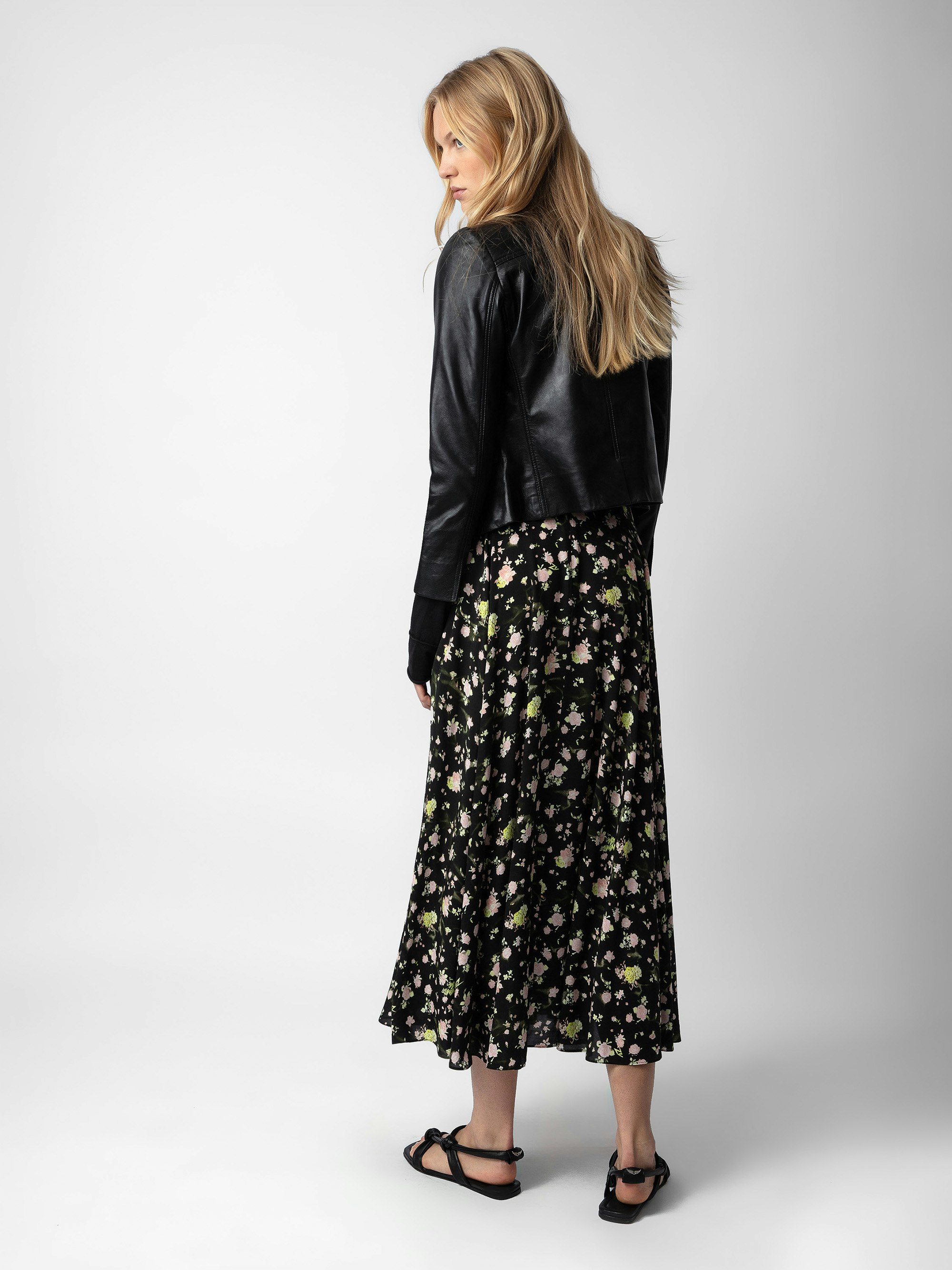 Joyo Soft Crinkle Roses Skirt