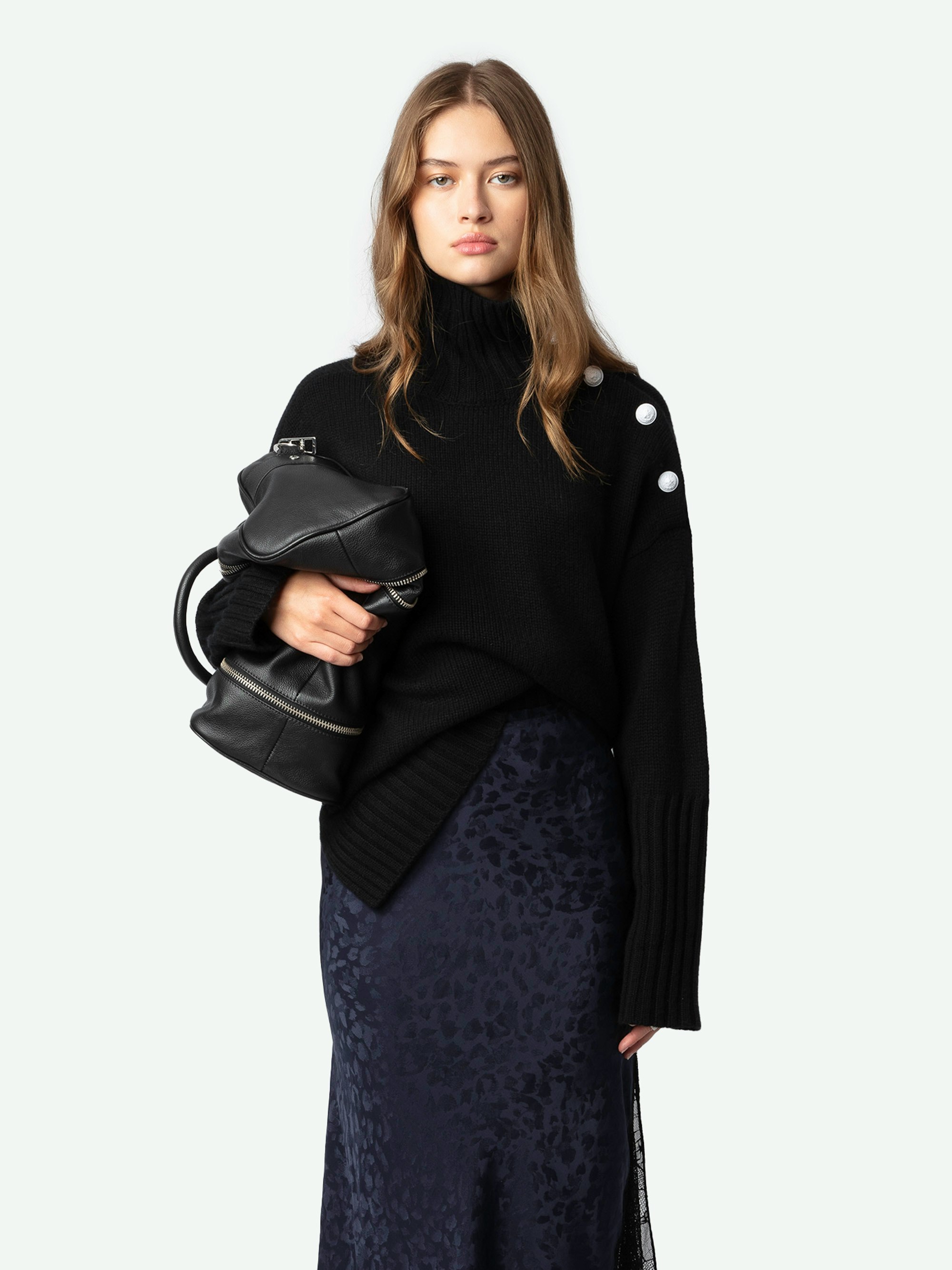 Jupe Jayla Léopard Soie Jacquard 3