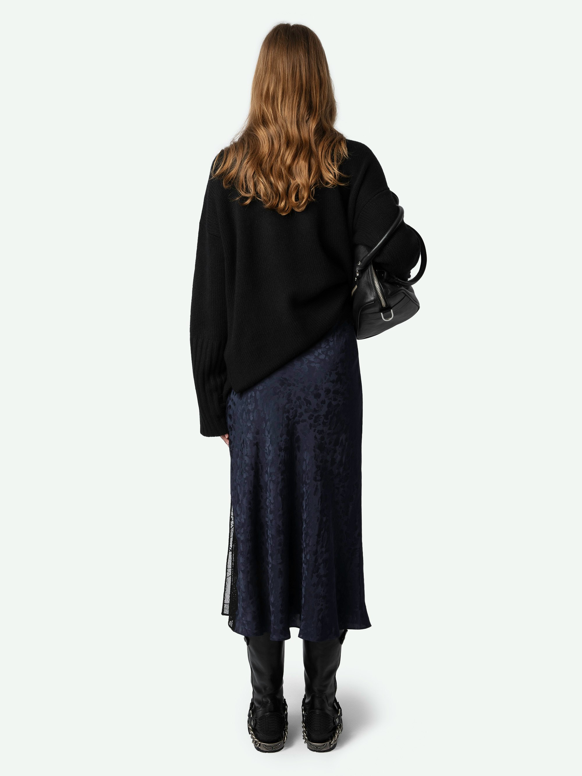 Jupe Jayla Léopard Soie Jacquard 2