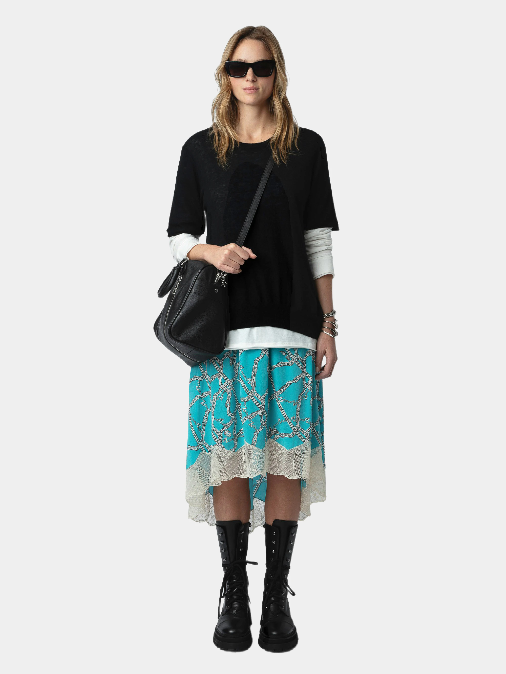 Joslin Silk Skirt skirt blue women | Zadig&Voltaire