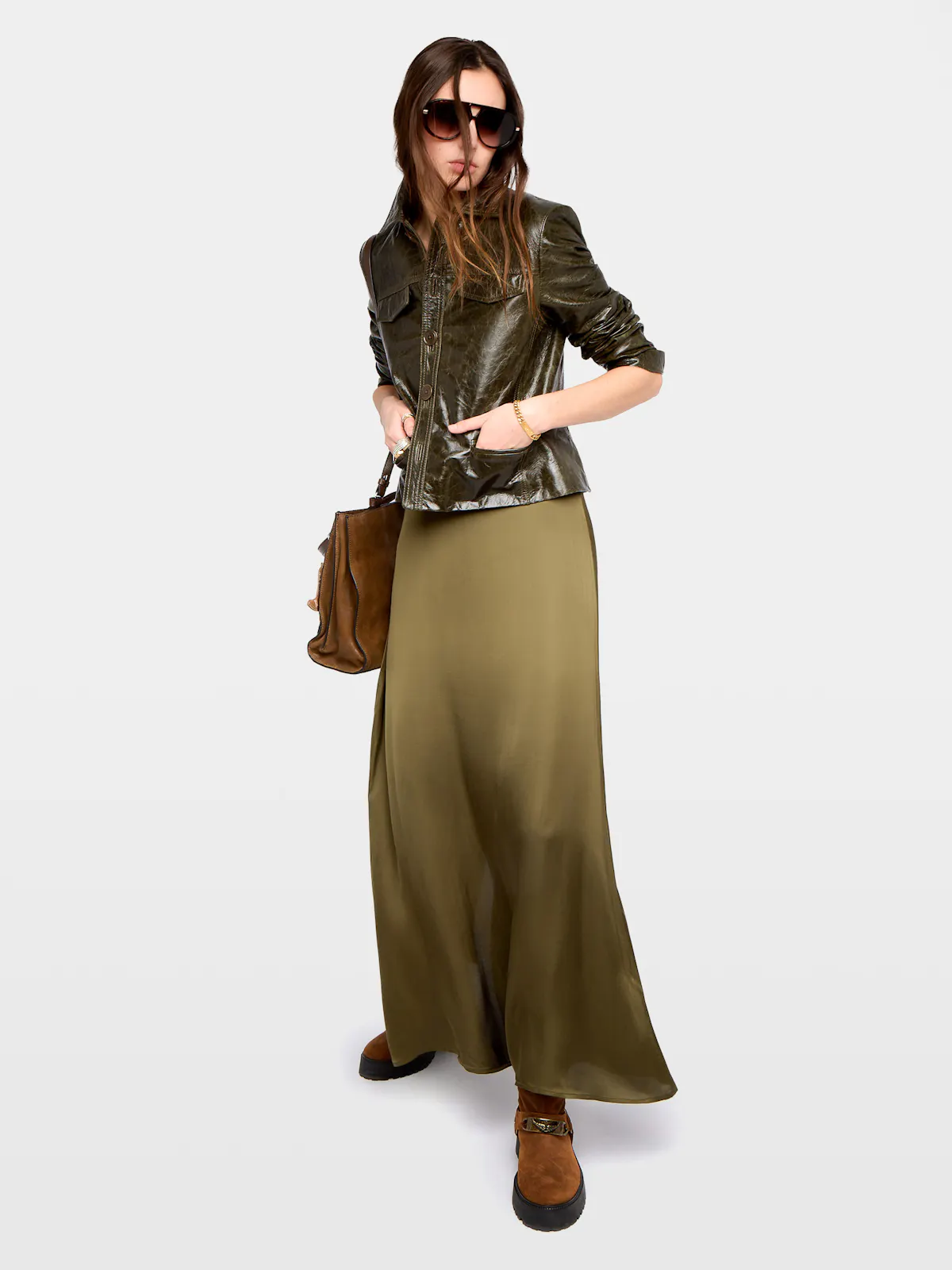 Jimeno Satin Skirt