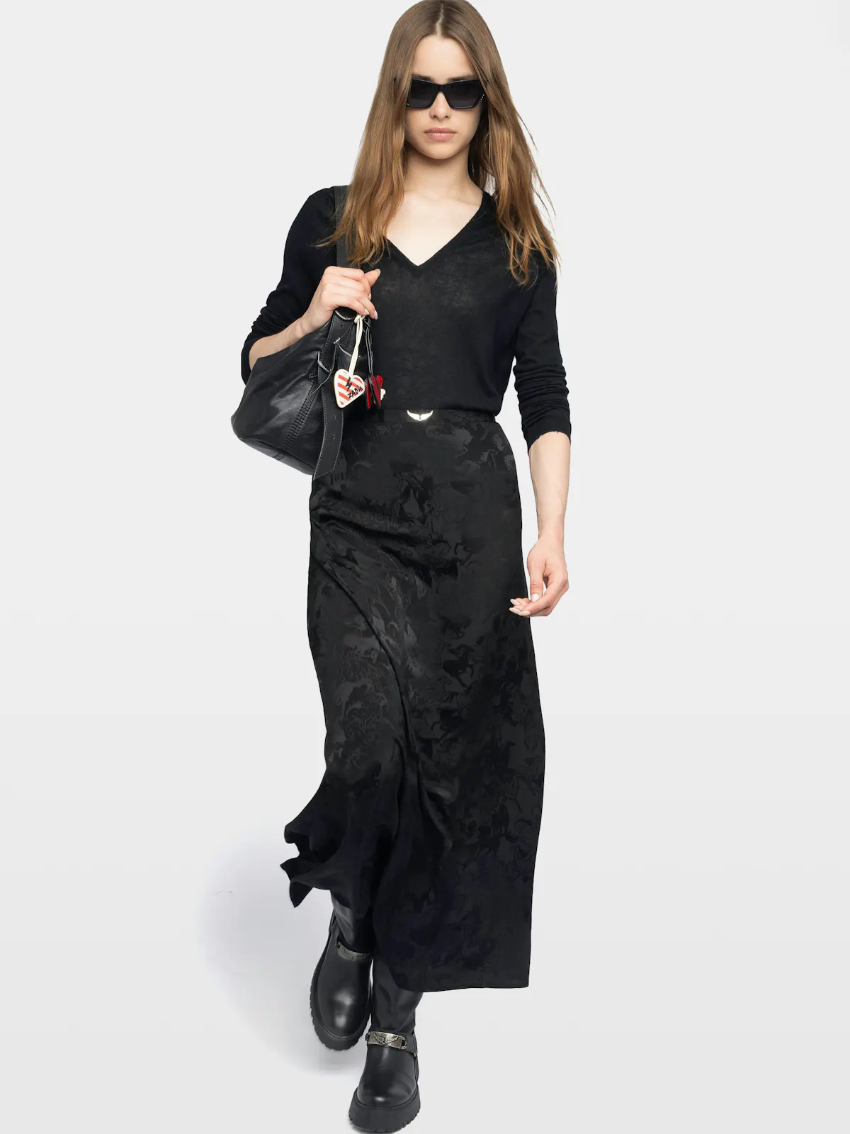 Kimono grande taille long noir fleur de cerisier Kimono grande taille long noir fleur de cerisier