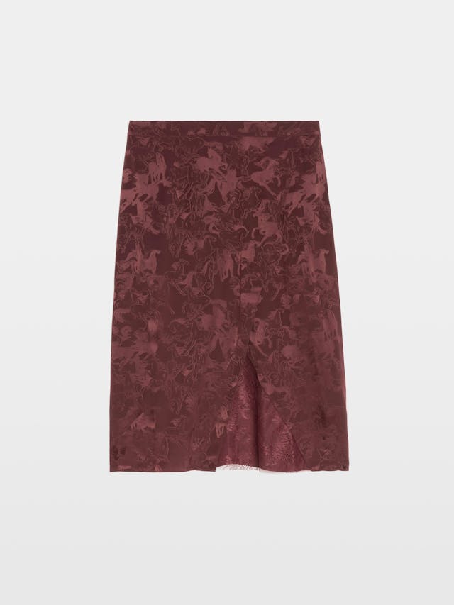 Julen Silk Lace Skirt