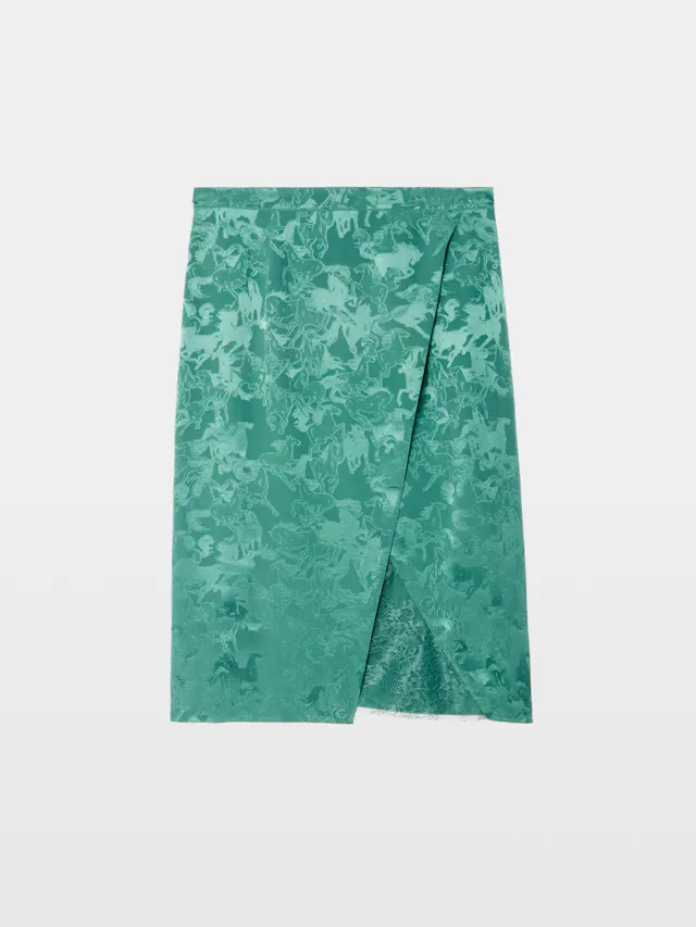 Julen Silk Lace Skirt