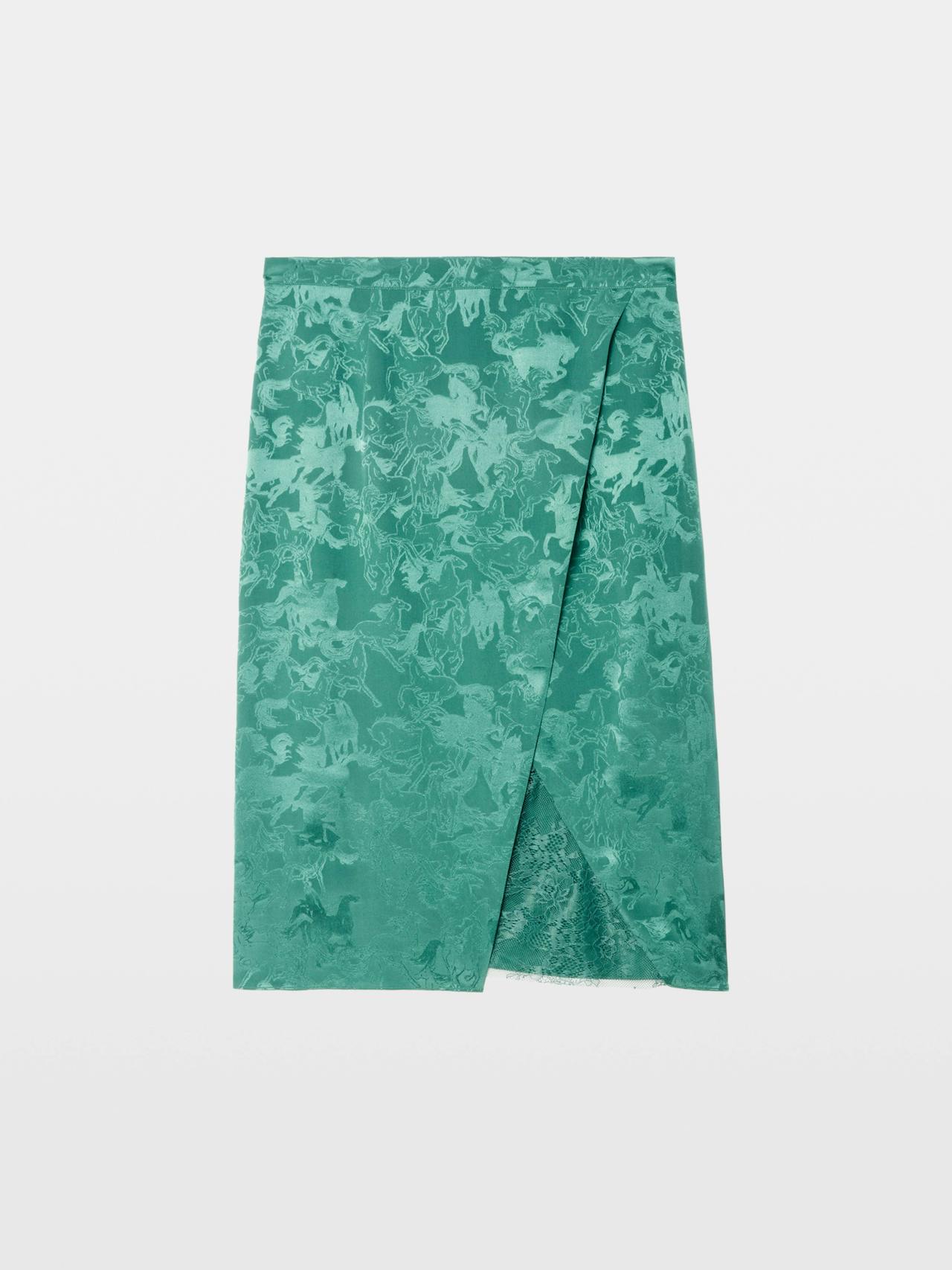 Julen Silk Lace Skirt