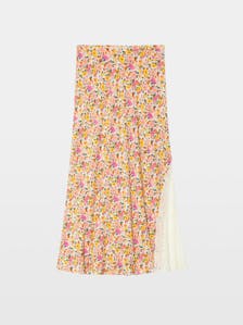 Jayla Womens Floral Midi Skirt