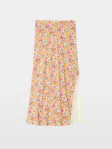 Jayla Womens Floral Midi Skirt