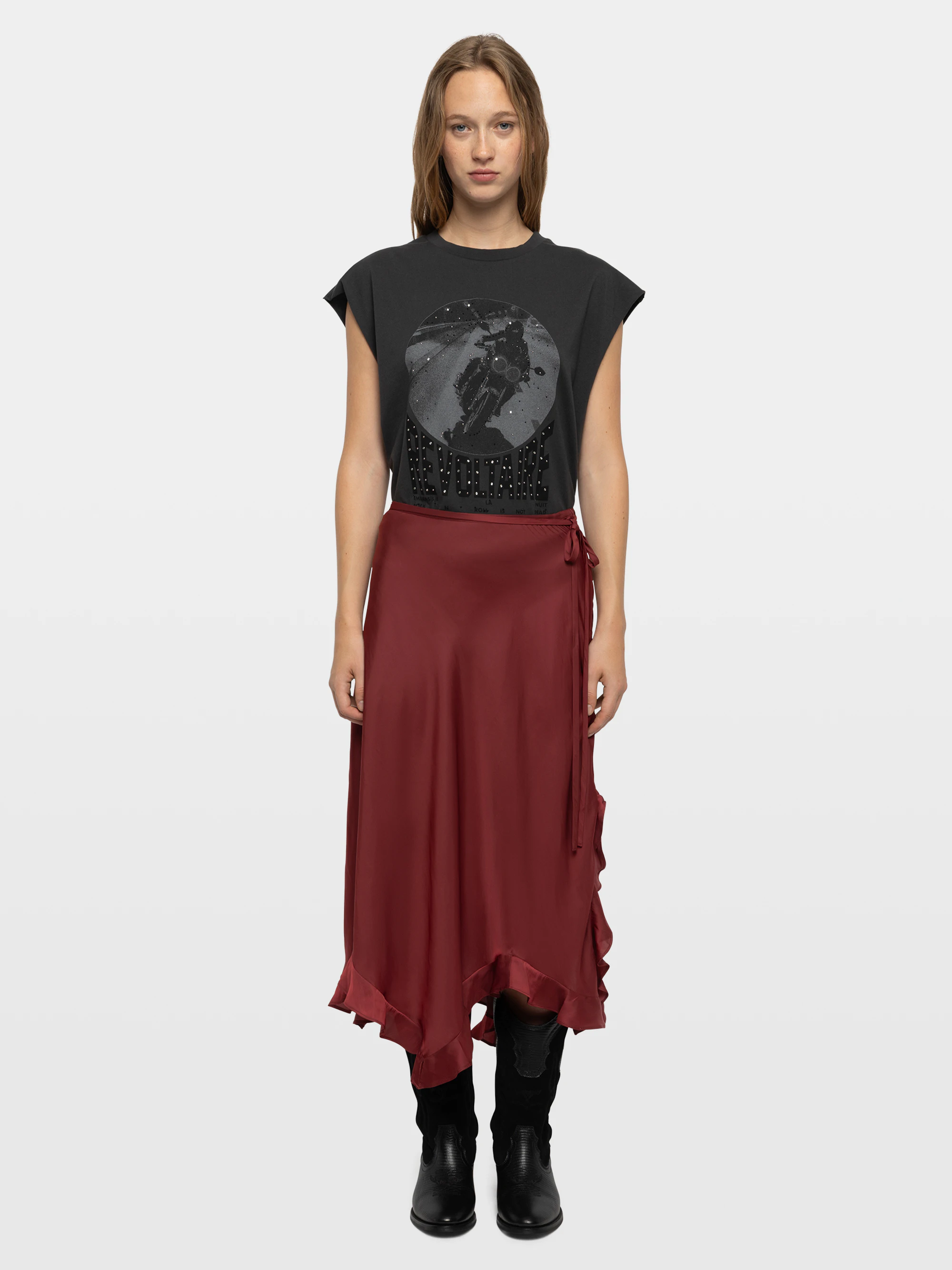 Jeto Satin Skirt