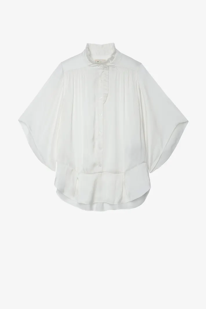 Taro Satin Top