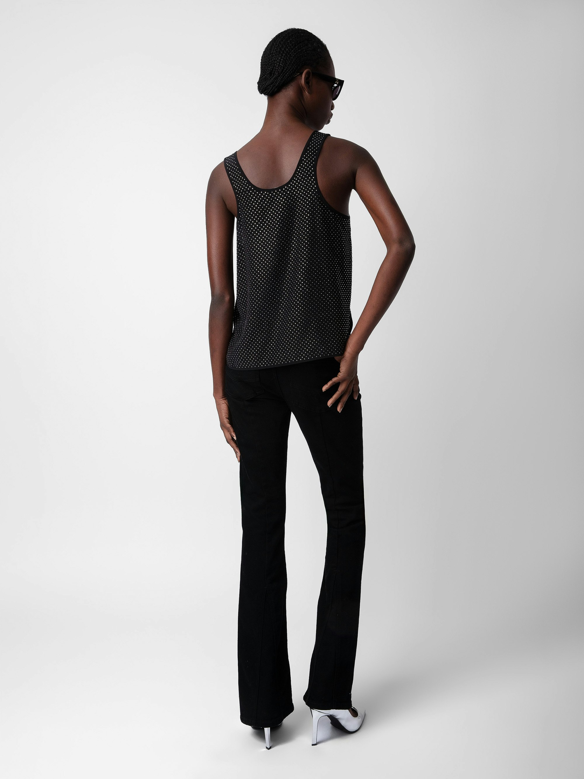 Carys Diamanté Silk Top 2