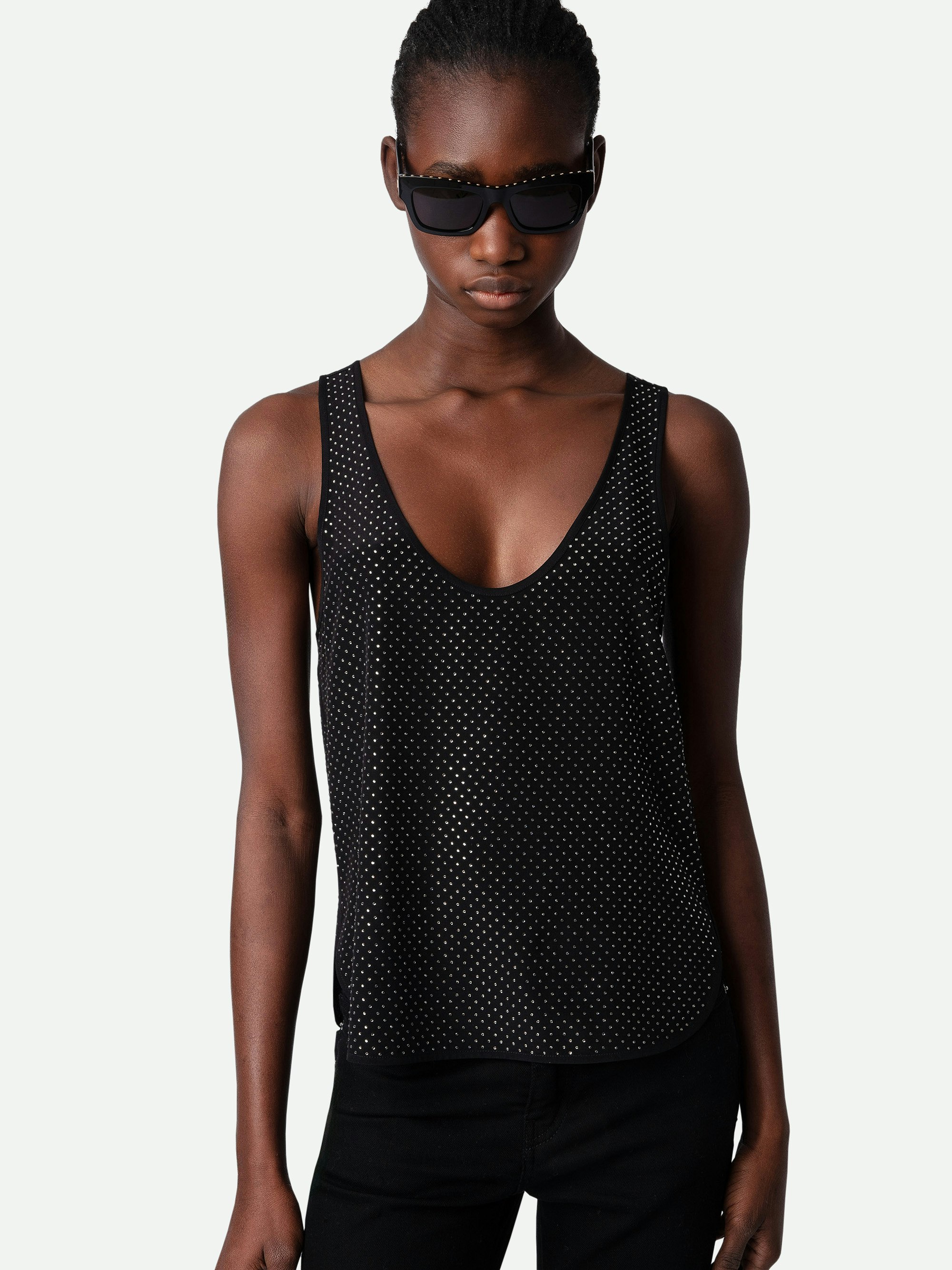 Carys Diamanté Silk Top 4