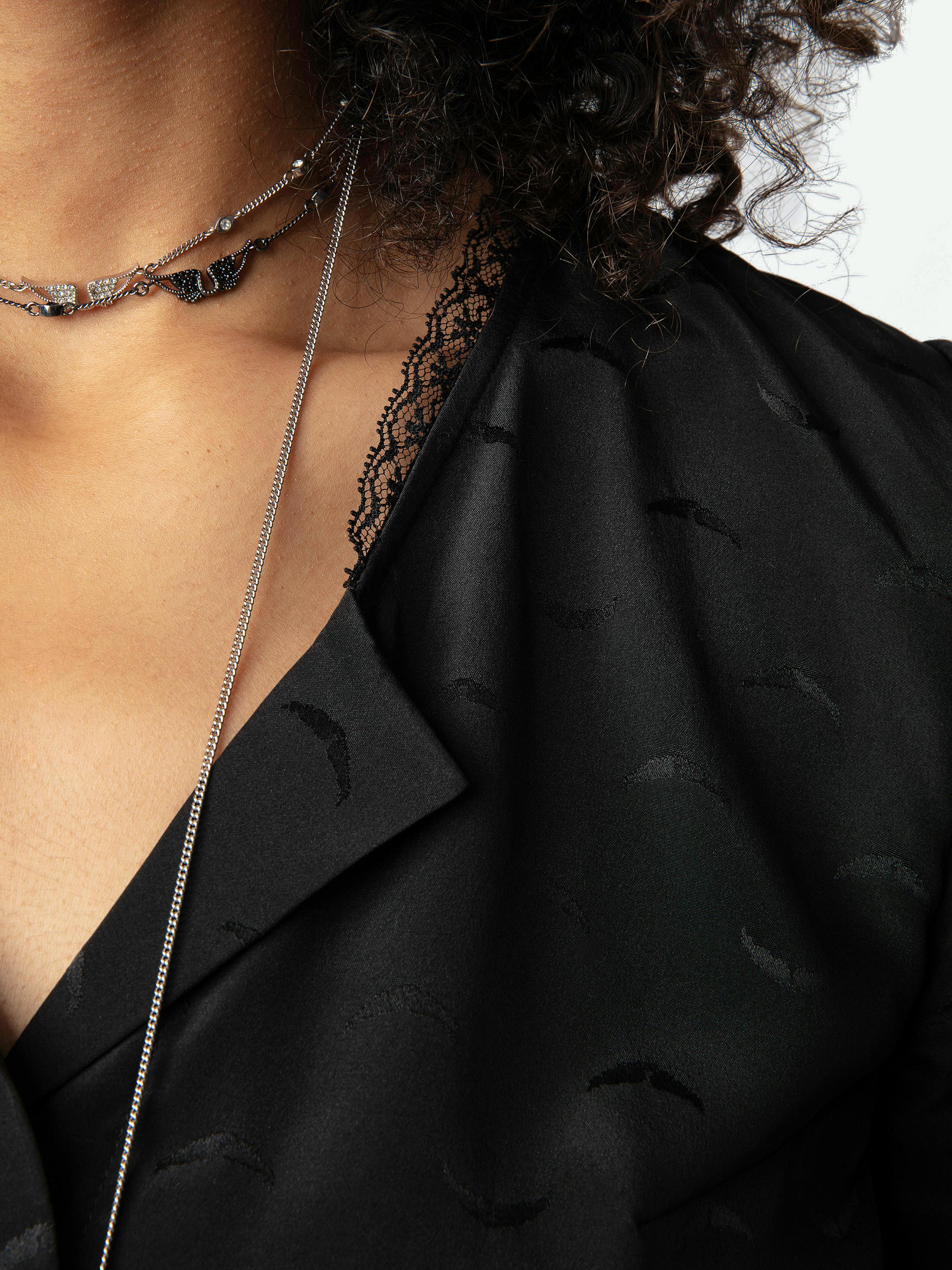 Tiffiny Wings Silk Jacquard Top 6