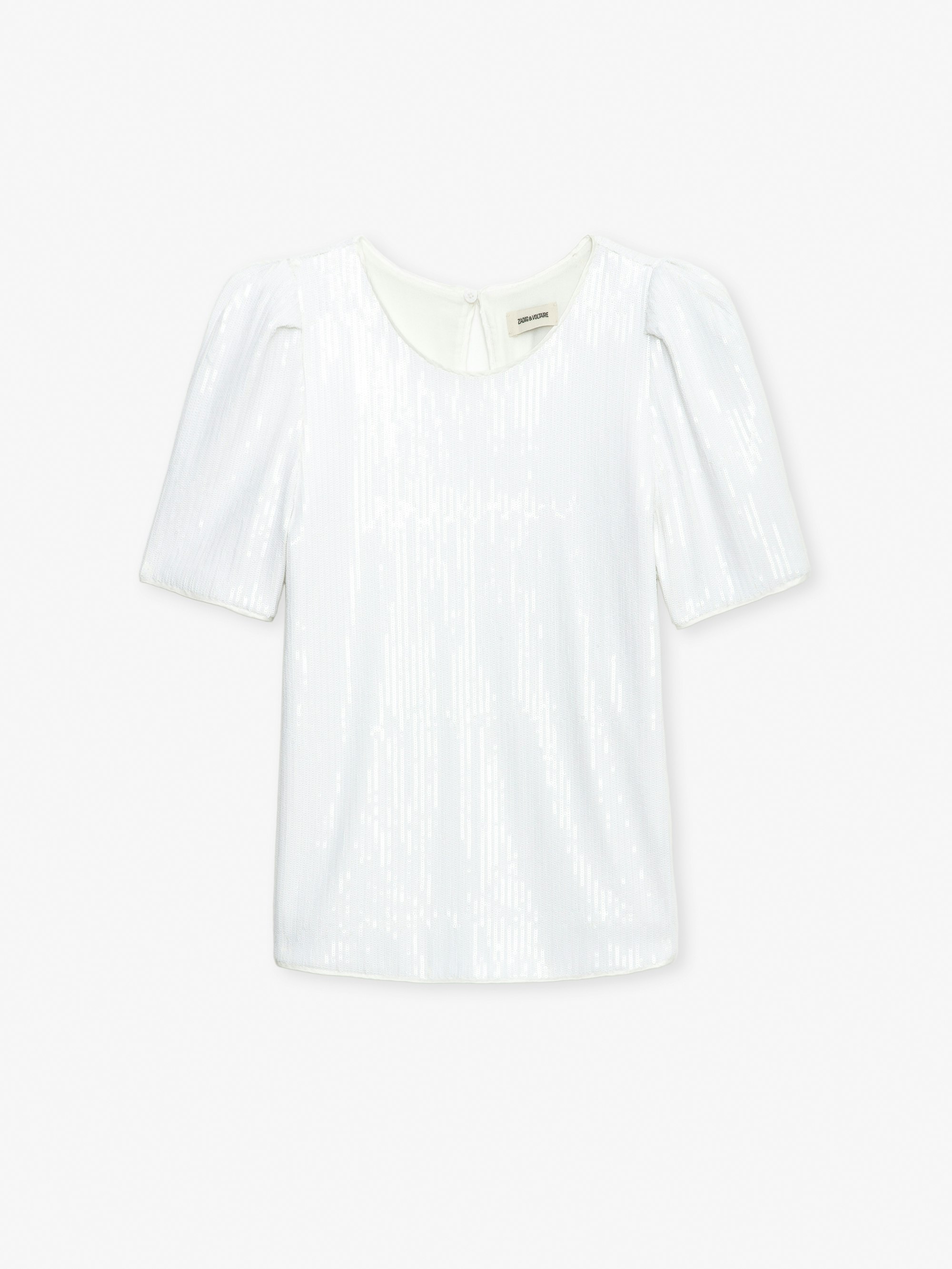 Tchao Sequin Top top white women | Zadig&Voltaire | Zadig&Voltaire