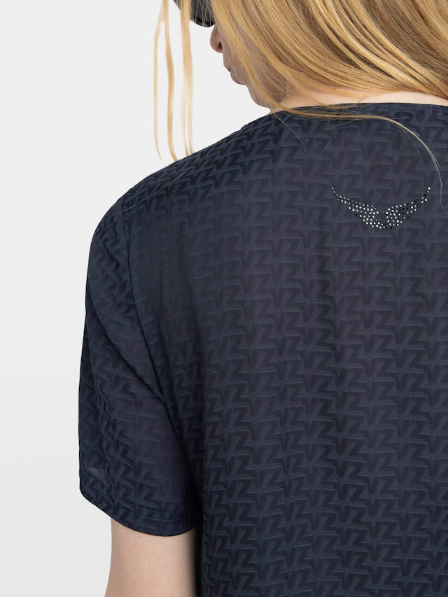 Terzo Satin V Neck Top