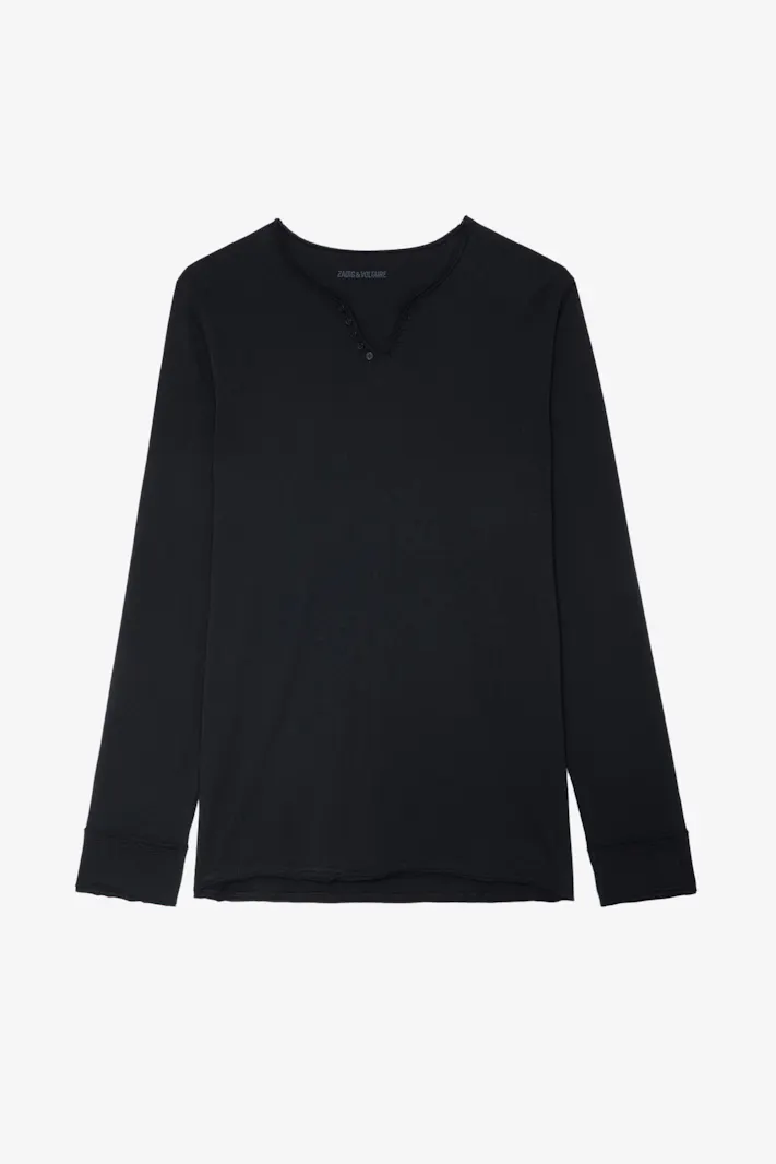 Photoprint Henley T-shirt