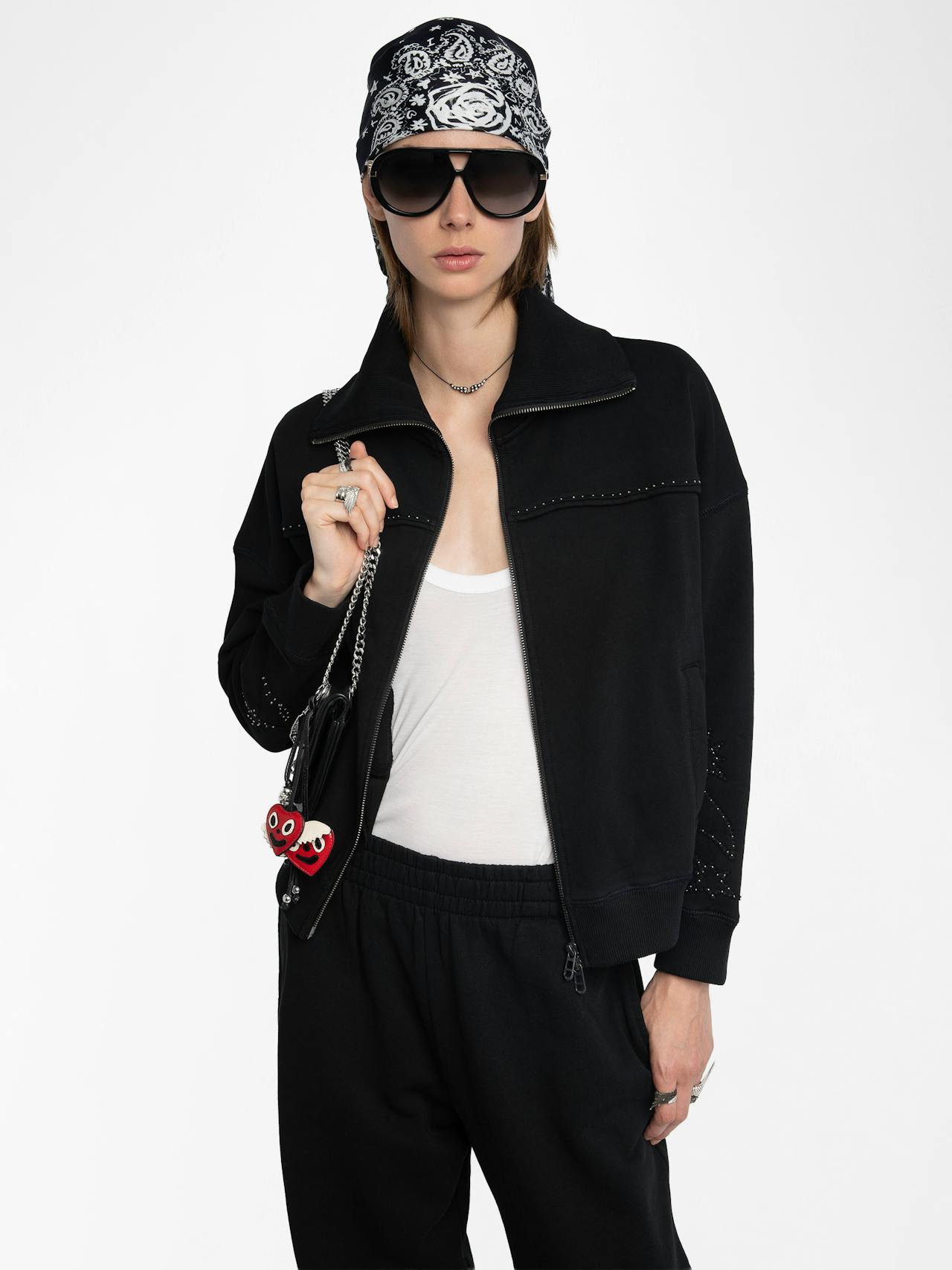 Milly Zip Up Sweatshirt