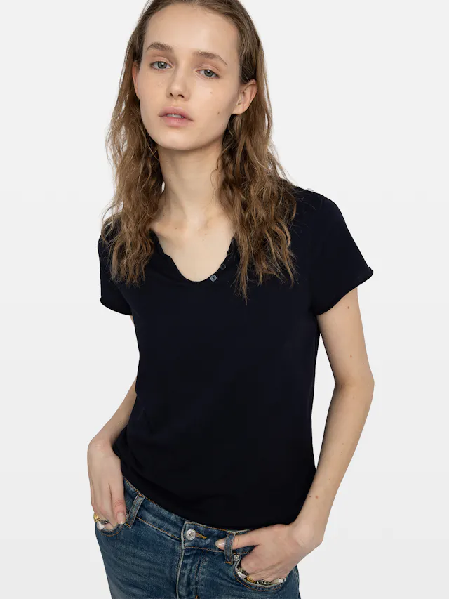 Fishnet Henley T-shirt