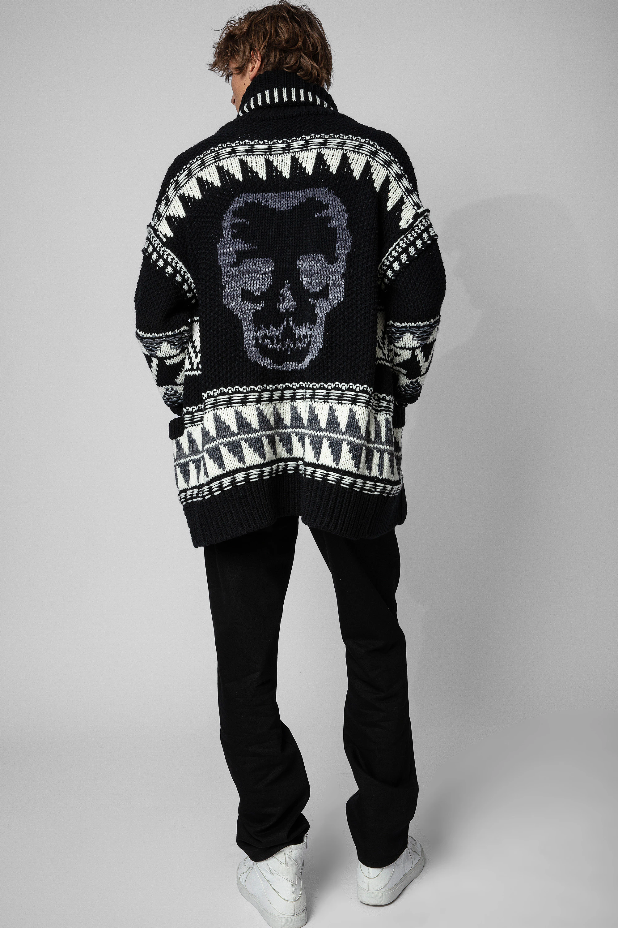 Erra Skull Cardigan cardigan black men | Zadig&Voltaire