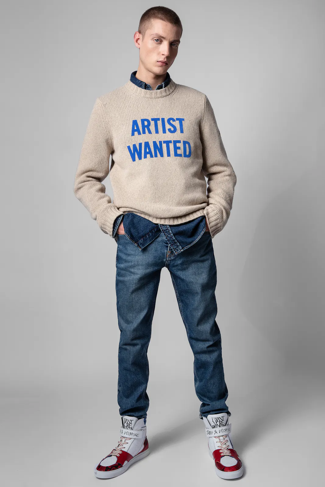 ZV1747 High Flash Metal Trainers