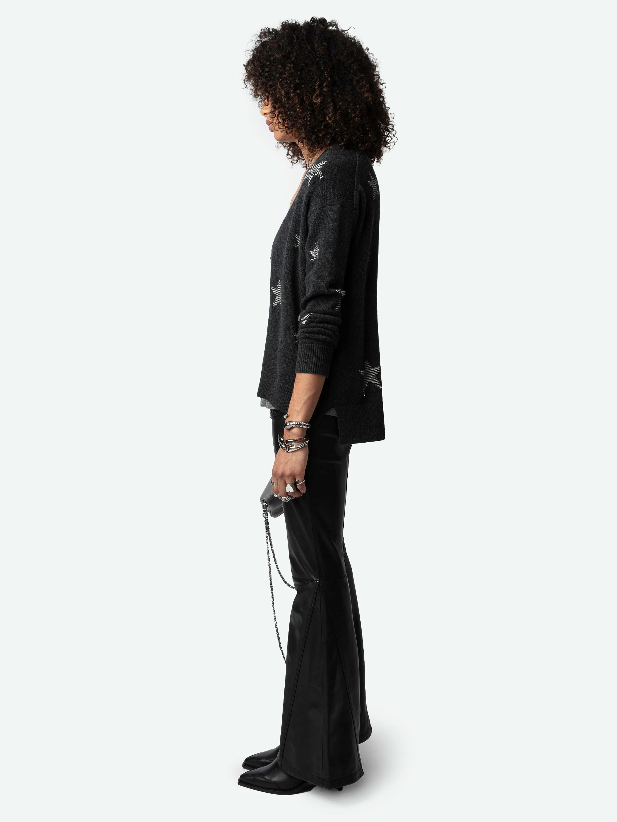 Cardigan Mirka Stars 100% Cachemire thumbnail 4