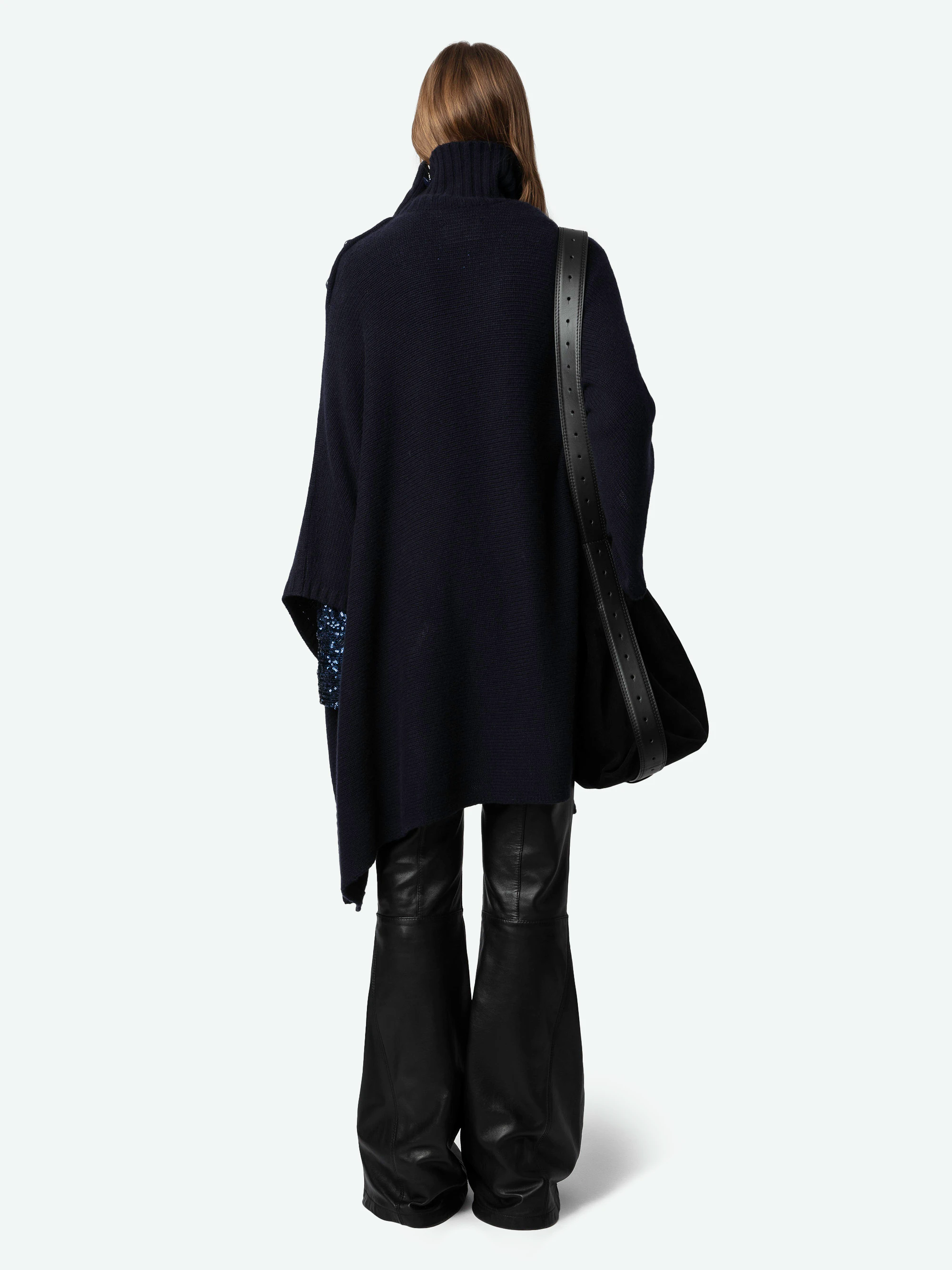 Poncho Palma 100% Cachemire