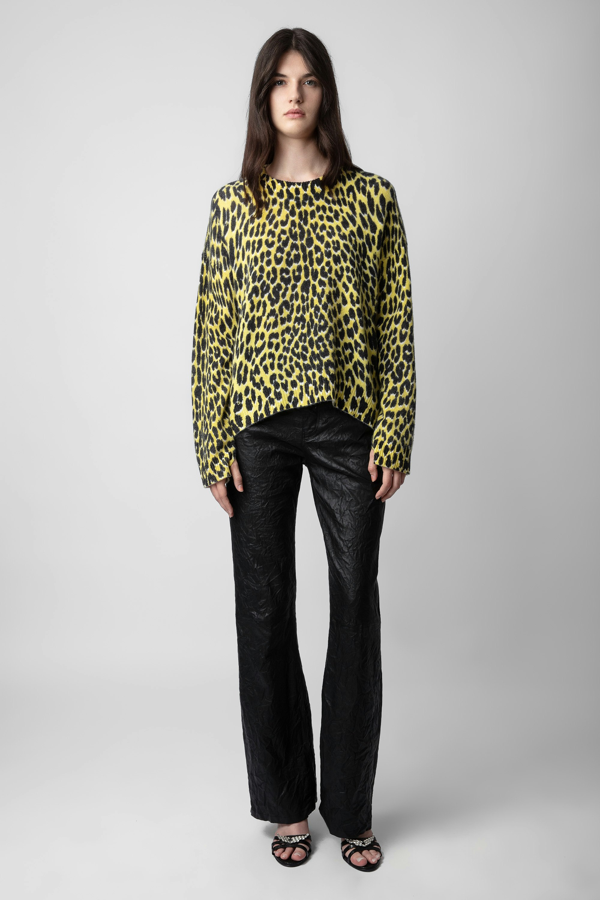 Markus Leopard Cashmere Sweater