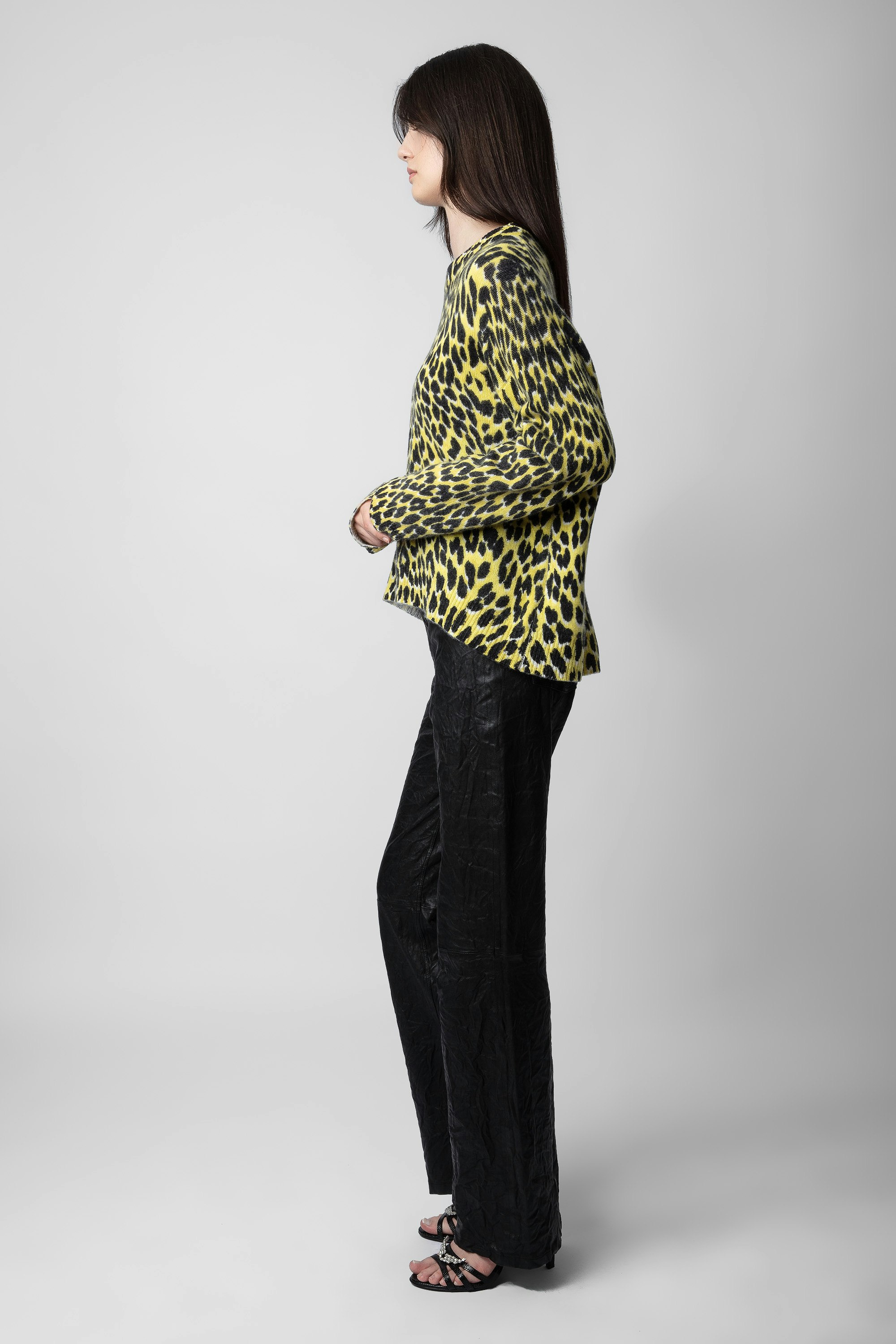Markus Leopard Cashmere Sweater