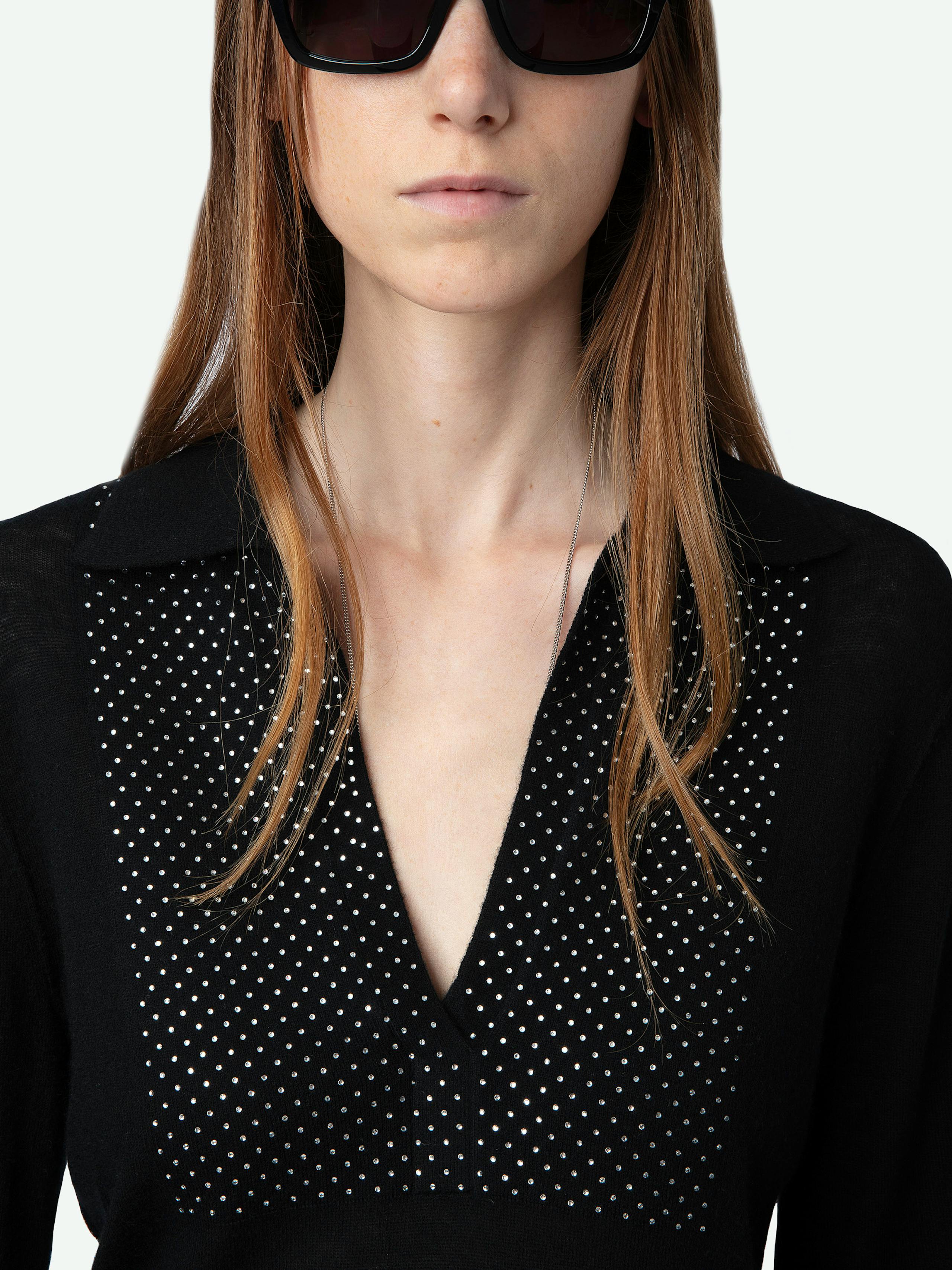 Sally Diamante Cashmere Sweater 4