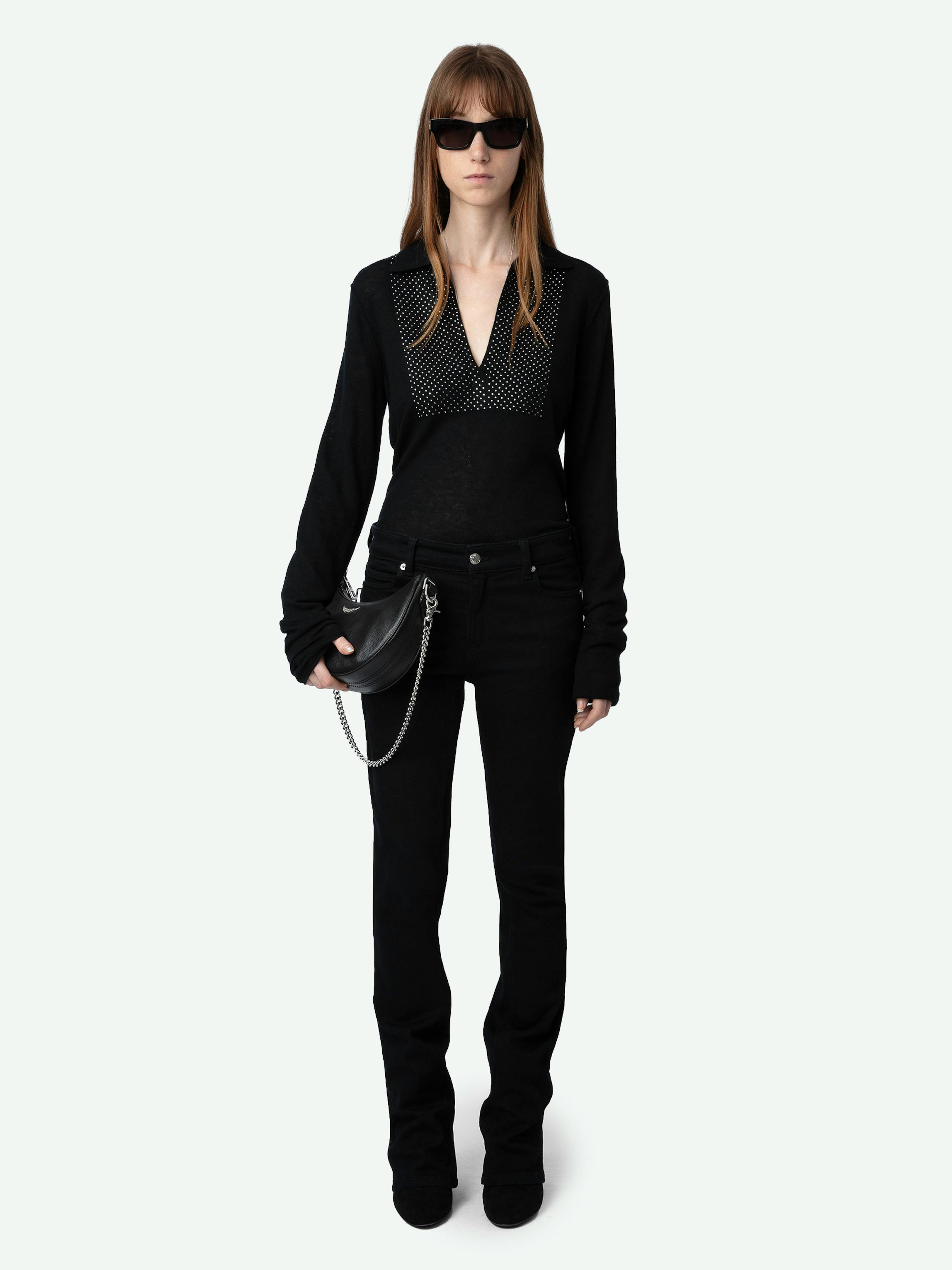 Sally Diamante Cashmere Sweater 1