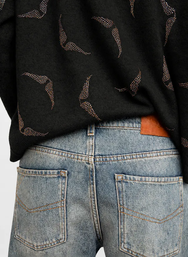 Markuz Diamanté Wings Sweater