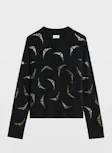 Markuz Diamanté Wings Sweater