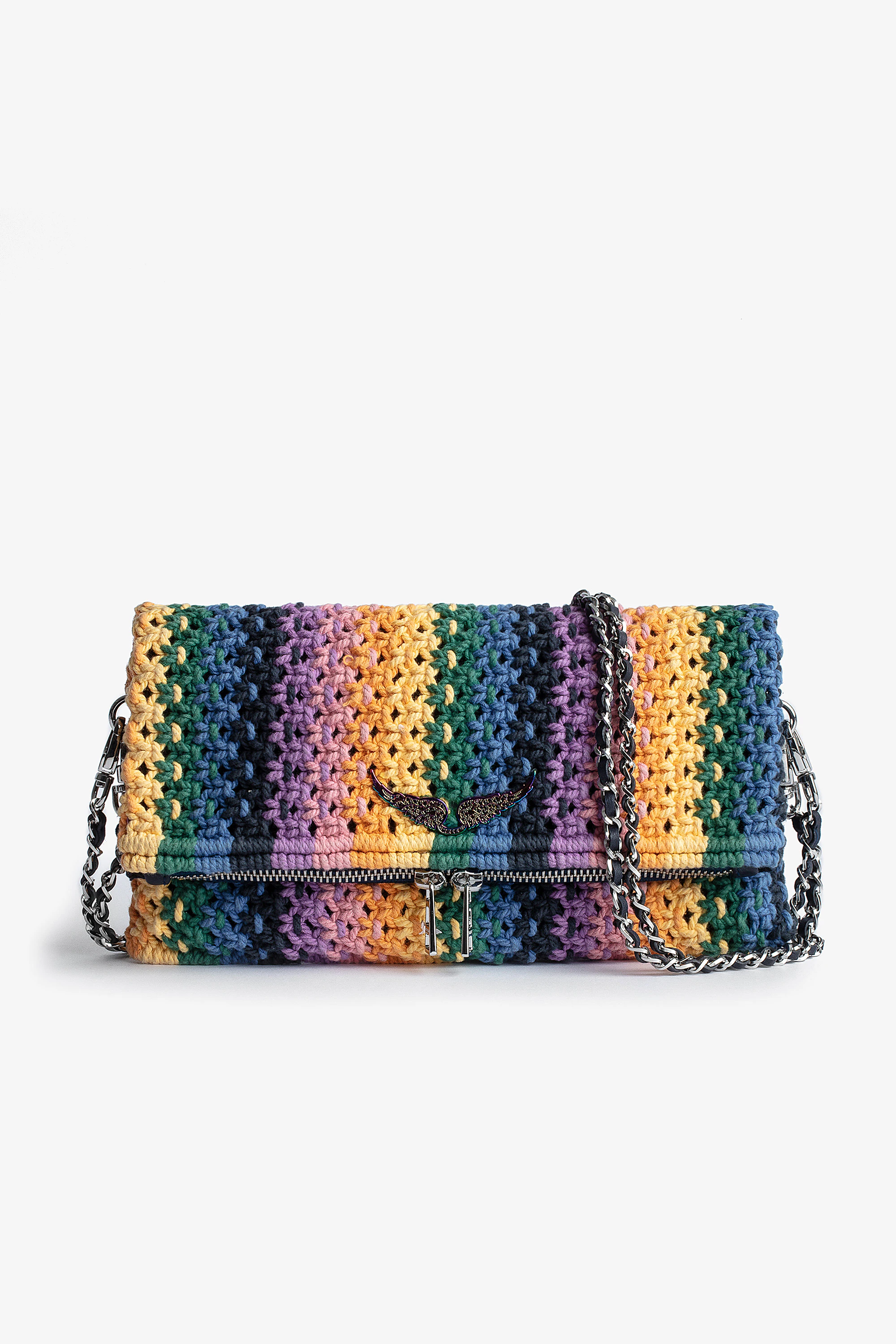Rock Macramé Clutch clutch yellow women | Zadig&Voltaire