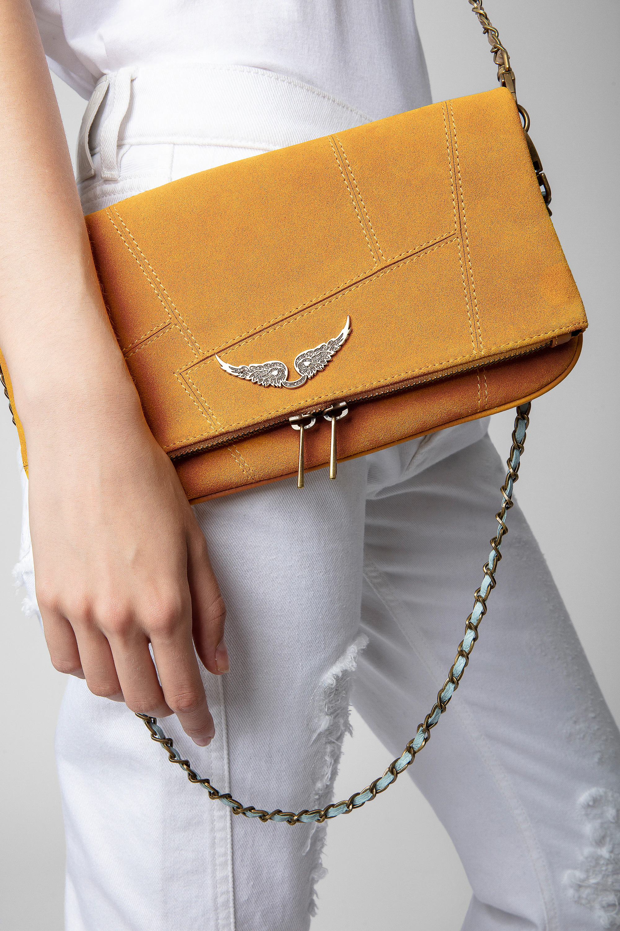 Bolso de mano Rock Suede Patchwork thumbnail 5