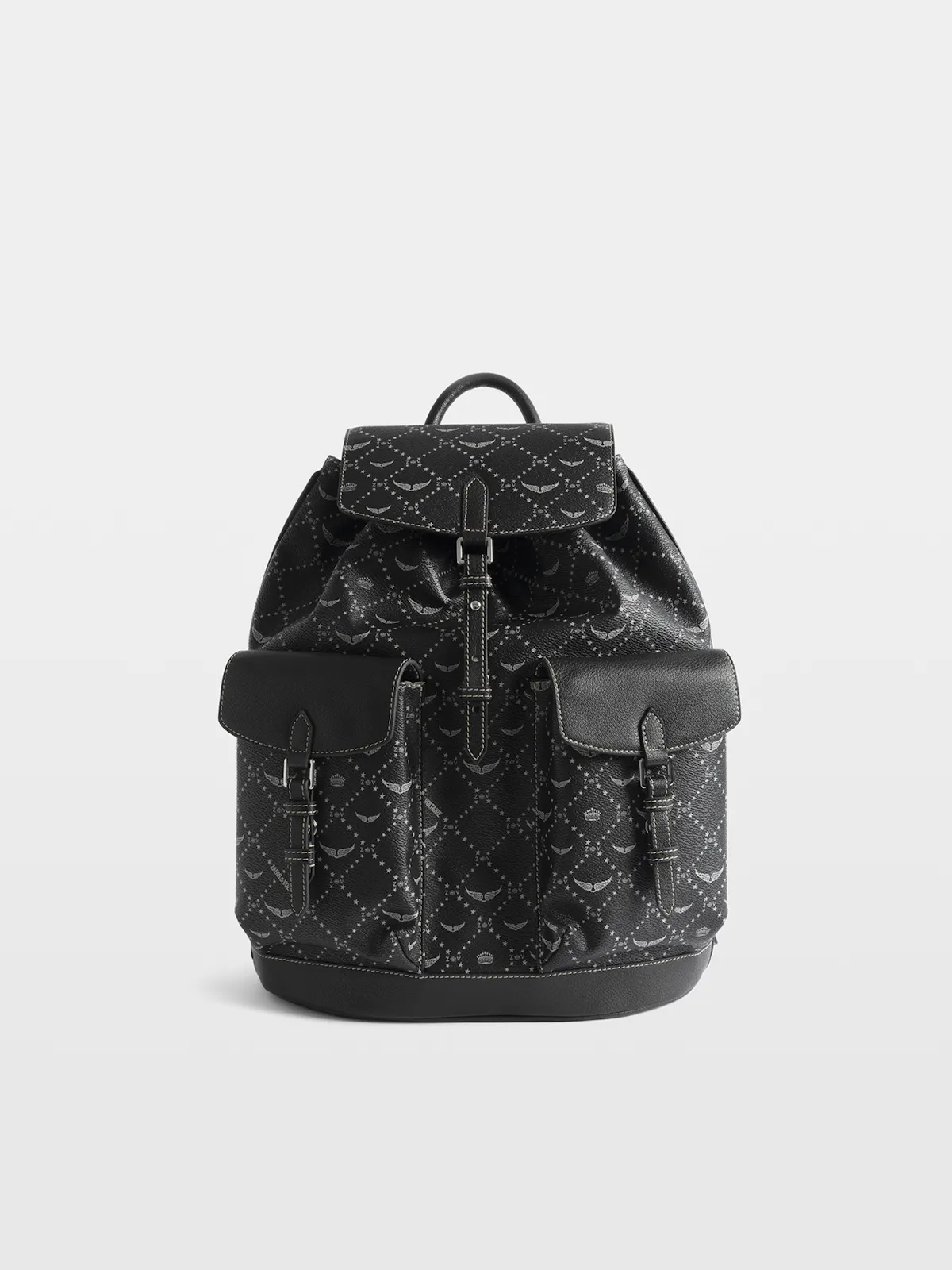 Z Medium Monogram Backpack Black For Women | Zadig&Voltaire Z Medium Monogram Backpack Black For Women | Zadig&Voltaire