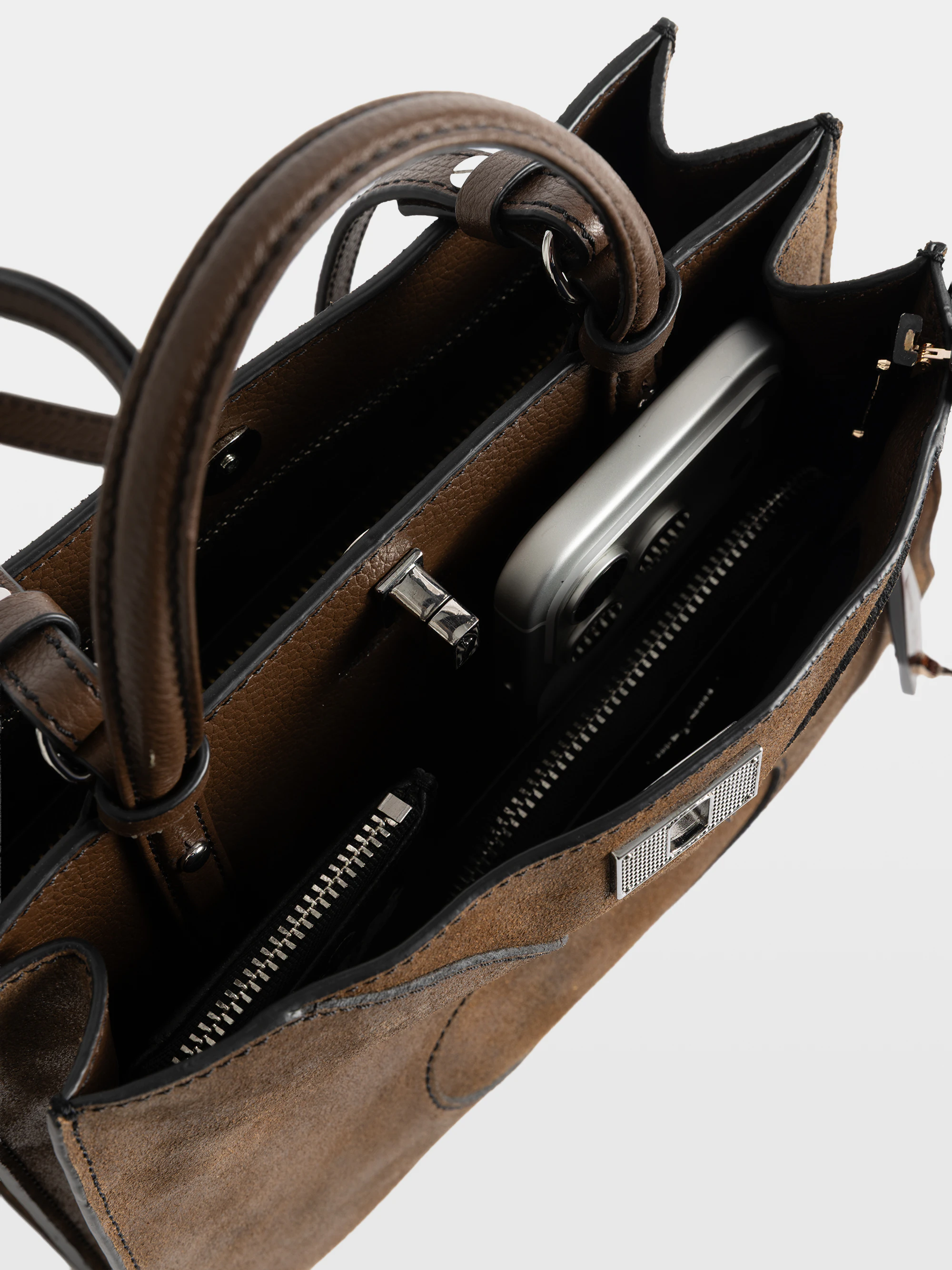 Borsa Jack Mini Suede Waxy