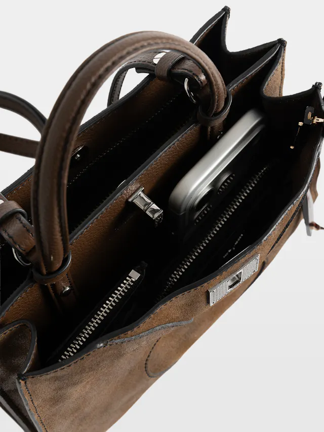 Borsa Jack Mini Suede Waxy