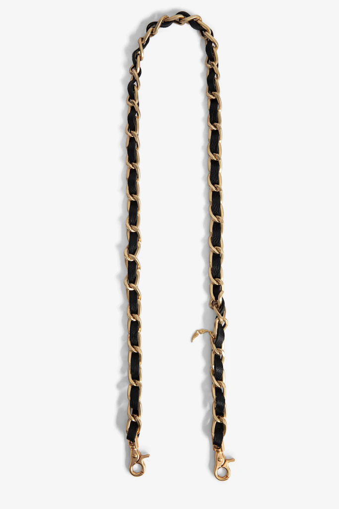 Zadig & Voltaire Chain and Leather Shoulder Strap