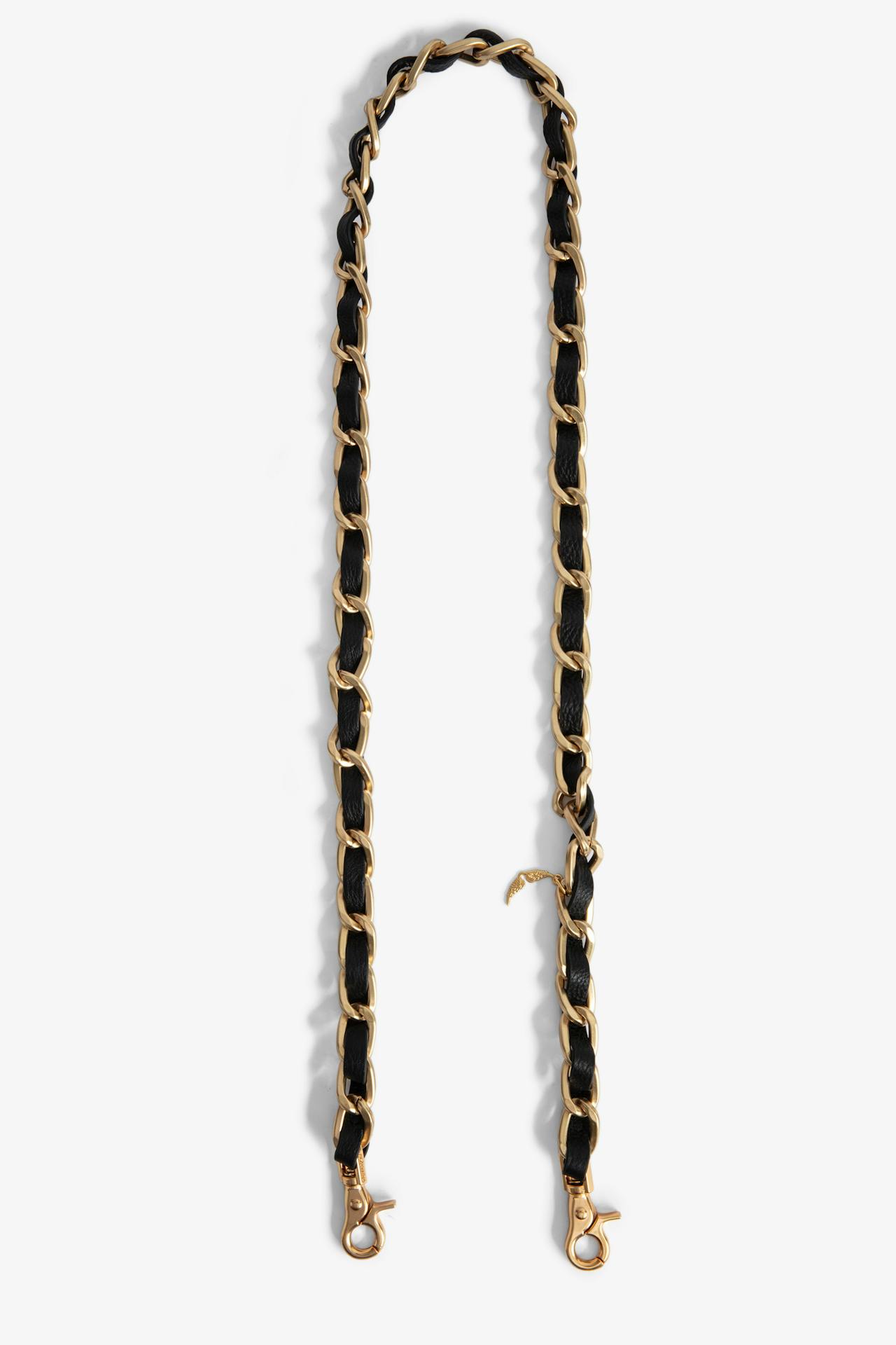 Chain and Leather Shoulder Strap