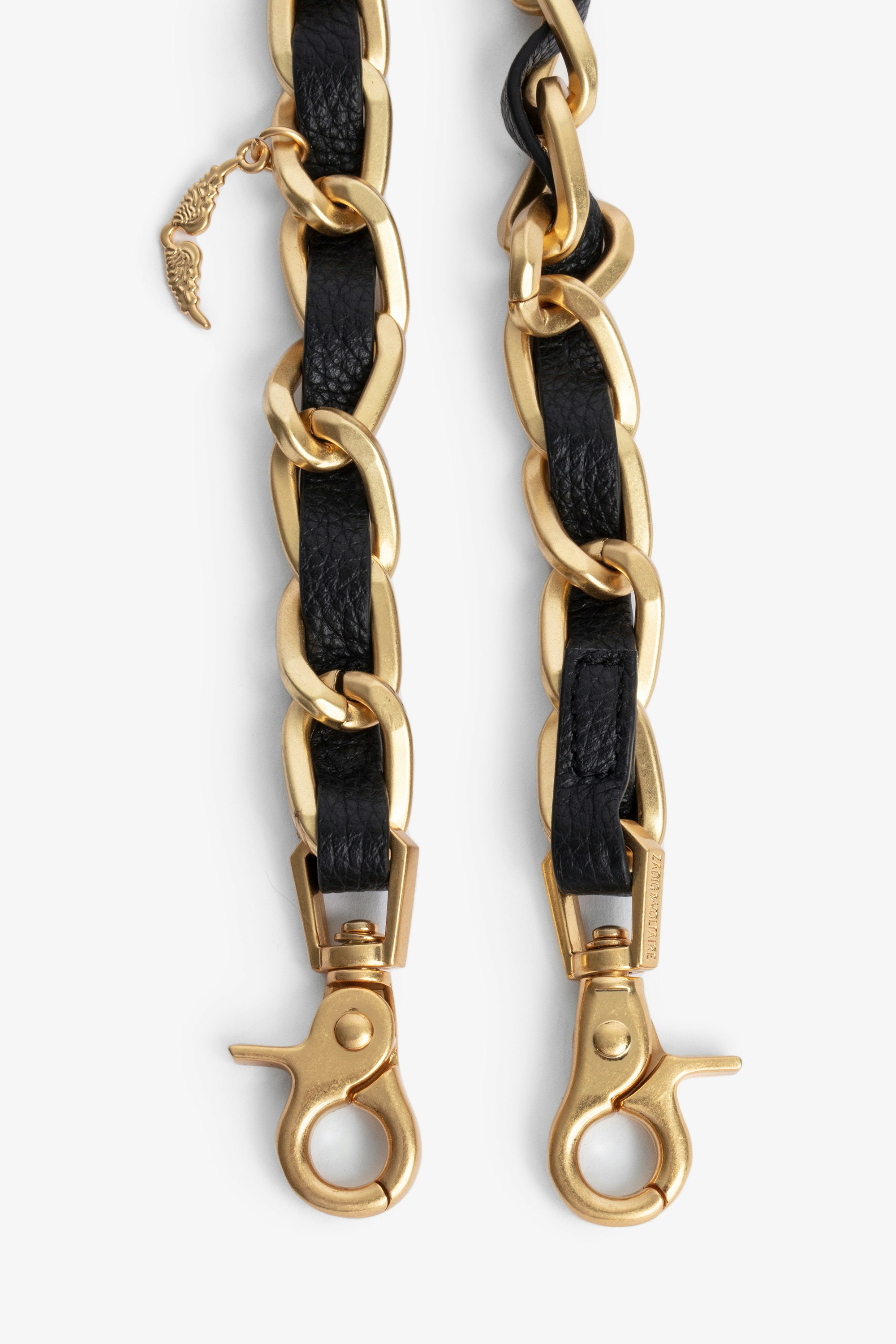 Chain and Leather Shoulder Strap