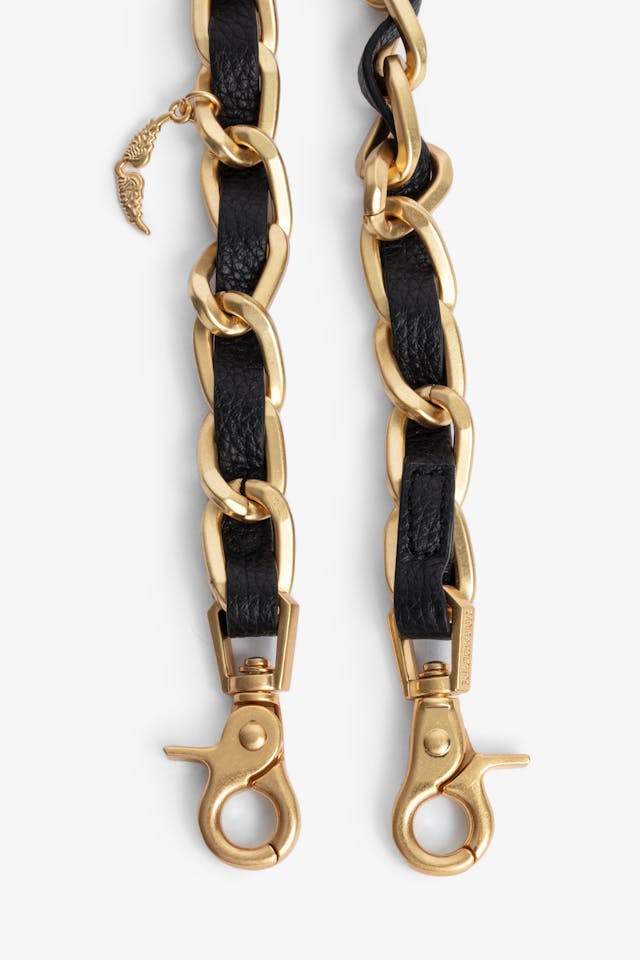 Chain and Leather Shoulder Strap