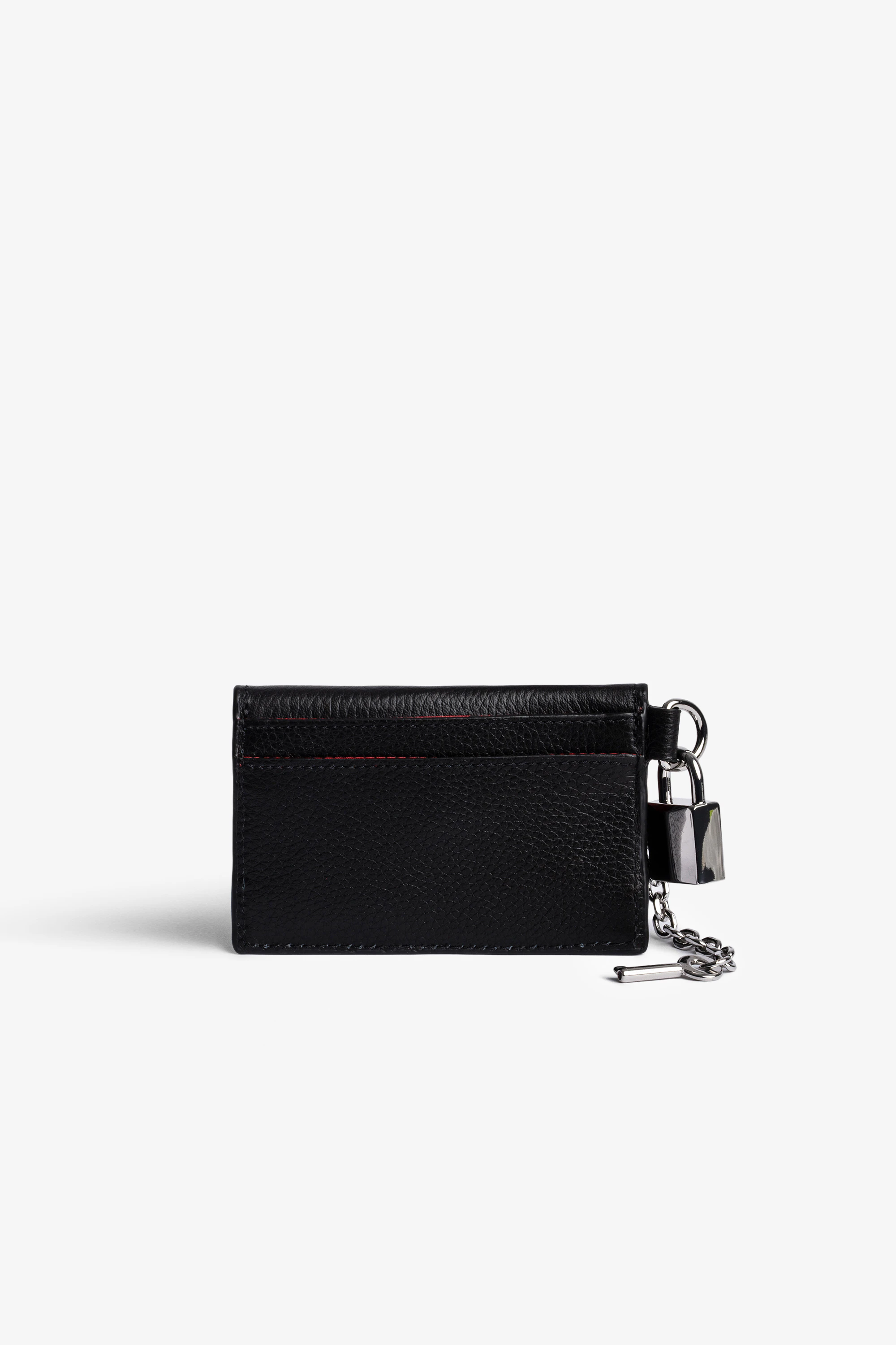 ZV Crush Pass Card Holder Leather card holder black women
