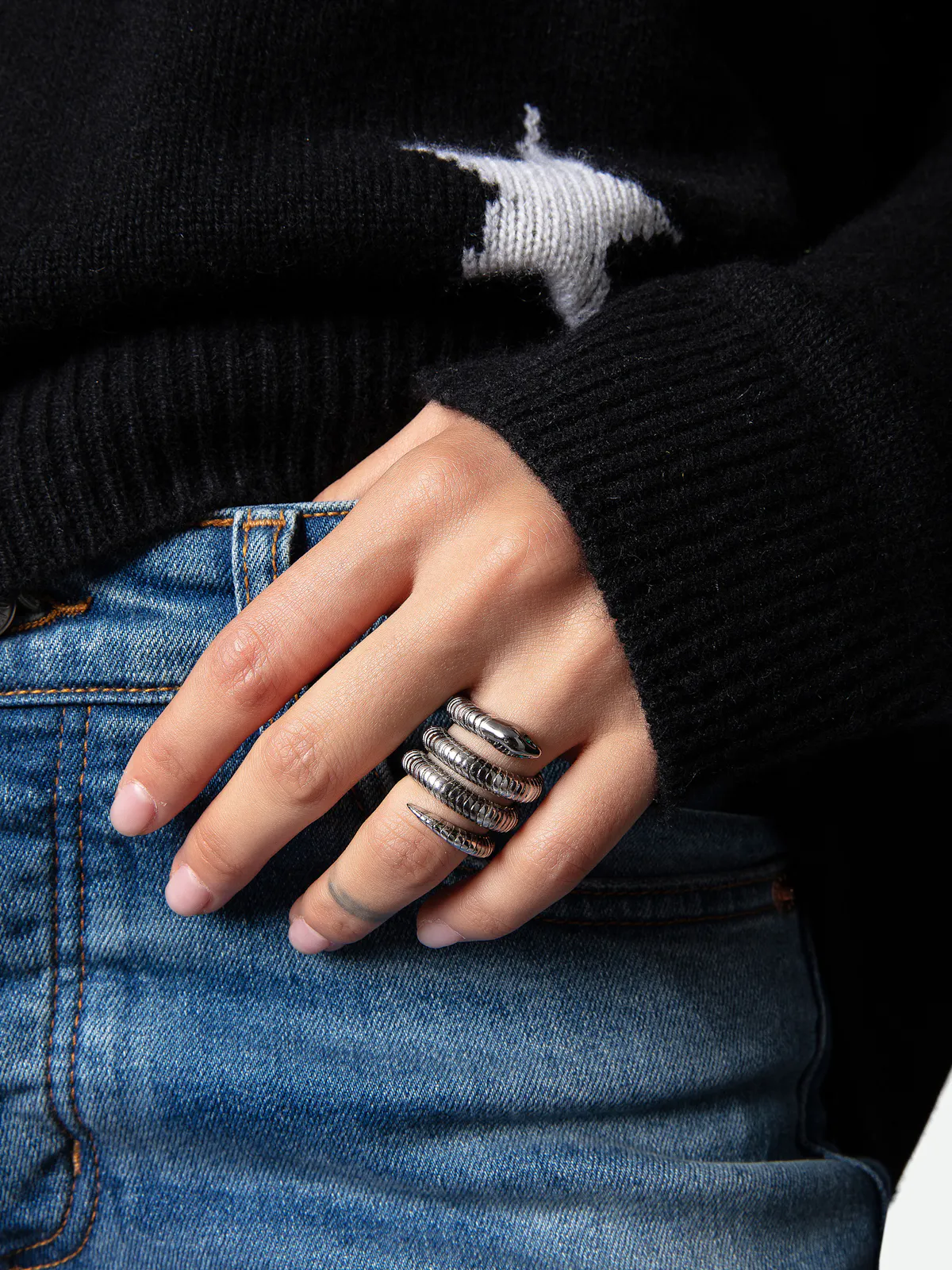 Anillo Double Snake