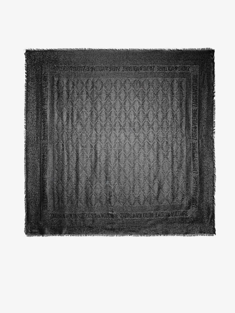 Glenn Rock Schal mit Metallic-Jacquardmuster