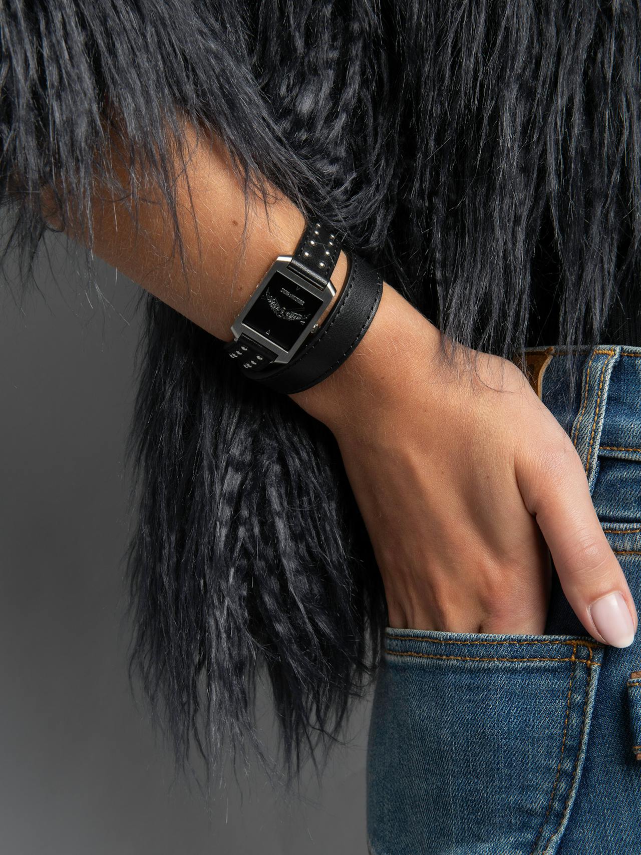 Voltaire Leather Studs Watch