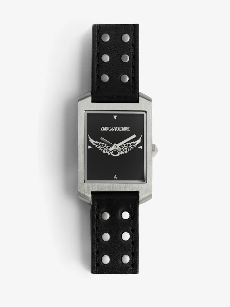 Voltaire Leather Studs Watch
