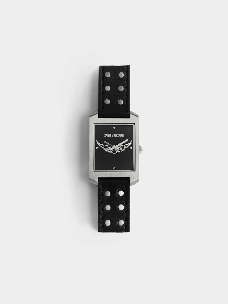 Voltaire Leather Studs Watch