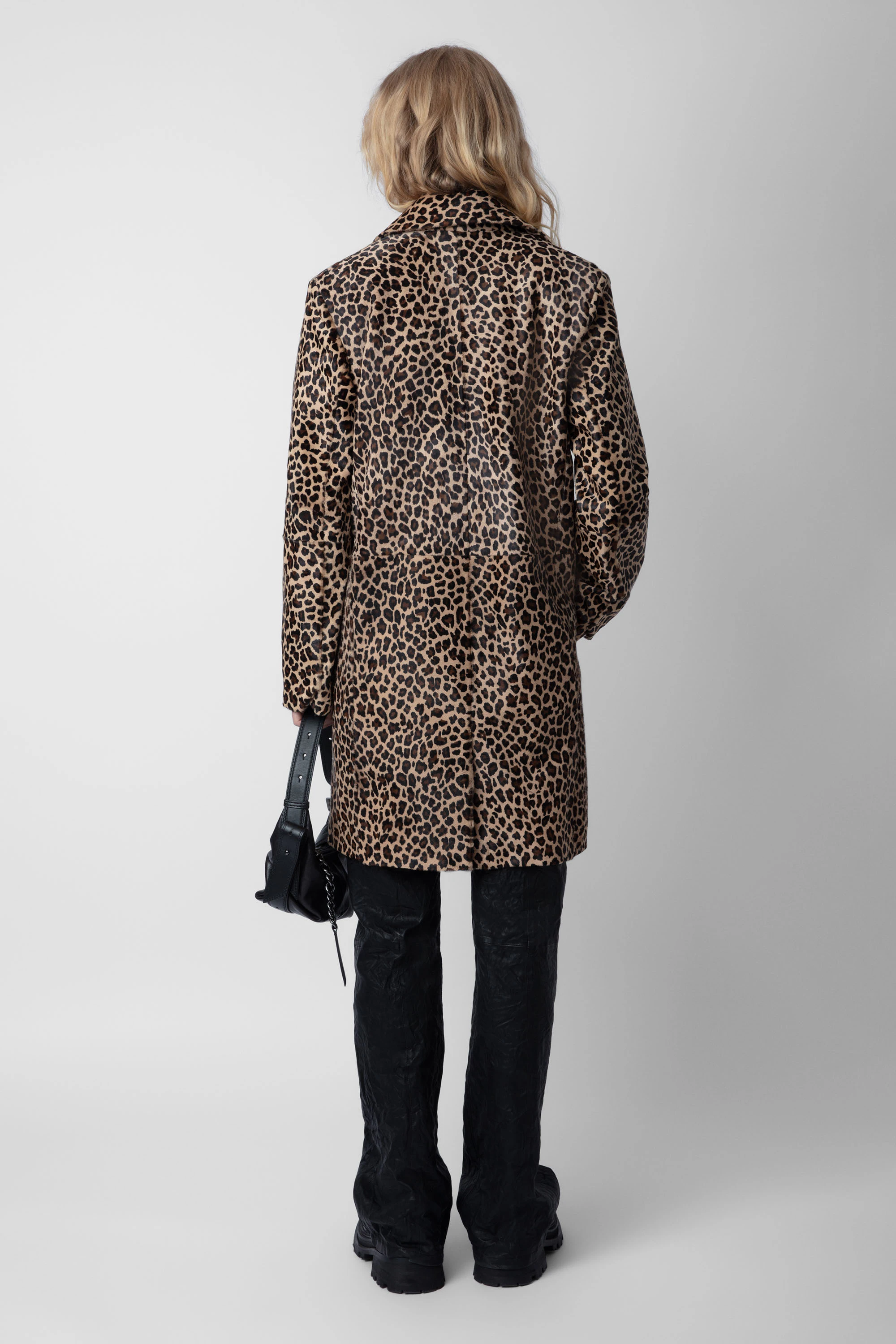 Monacoz Leopard-Print Leather Coat thumbnail 4