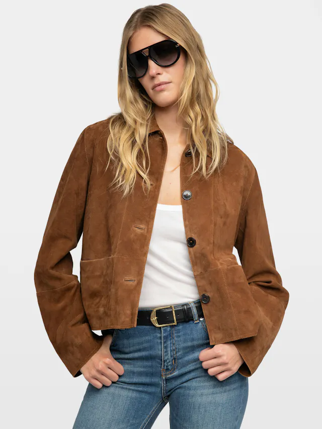 Lessa Jacket 100% Suede Leather